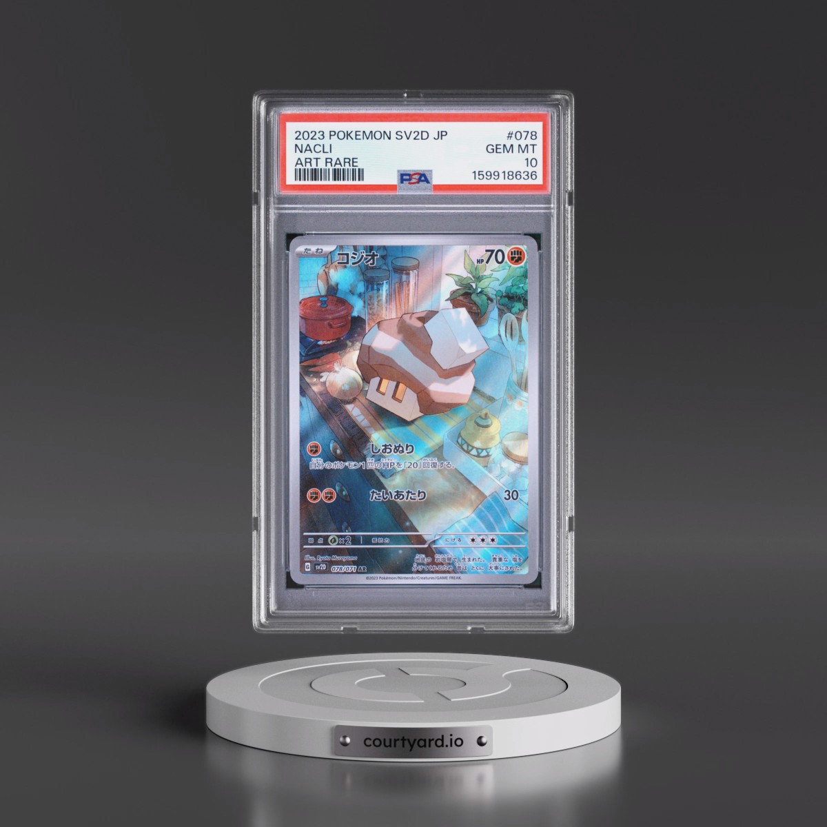 2023 Pokémon Sv2d-Clay Burst #078 Nacli - Art Rare (PSA 10 GEM MINT)