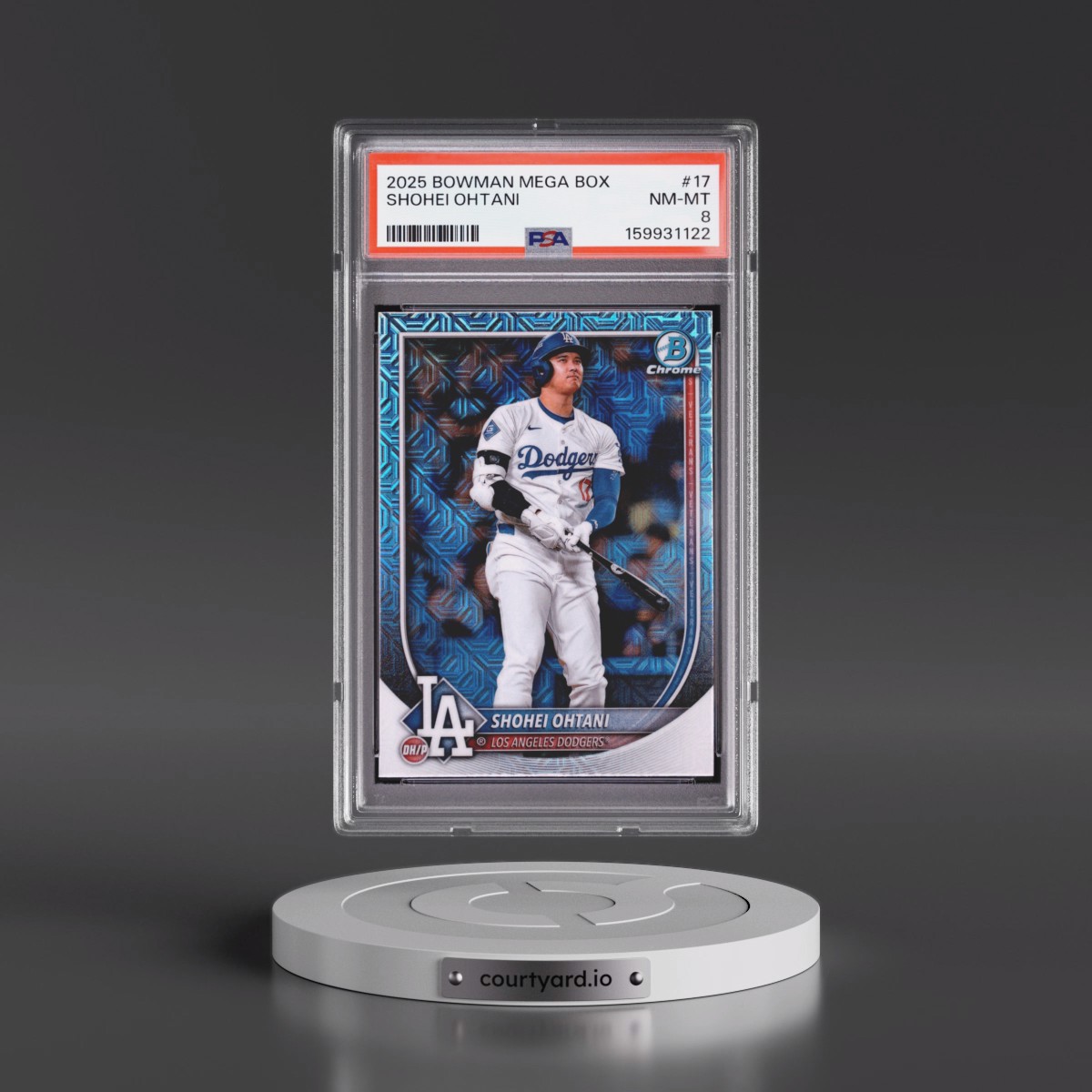 2025 Bowman Mega Box Chrome #17 Shohei Ohtani (PSA 8 NM-MT)