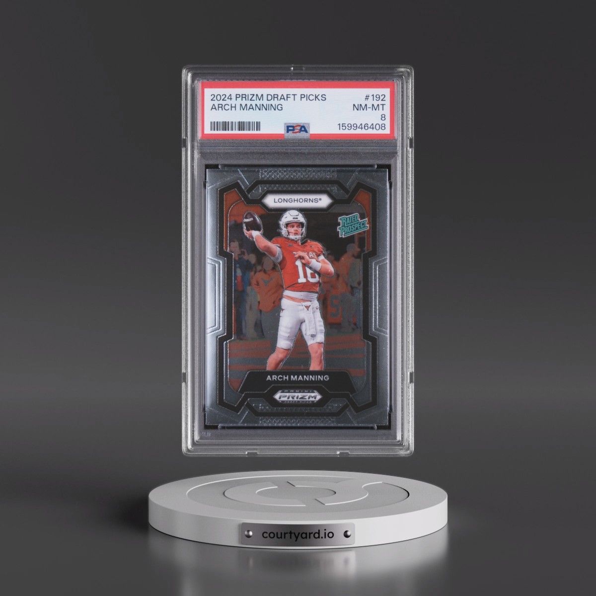 2024 Panini Prizm Draft Picks #192 Arch Manning (PSA 8 NM-MT)