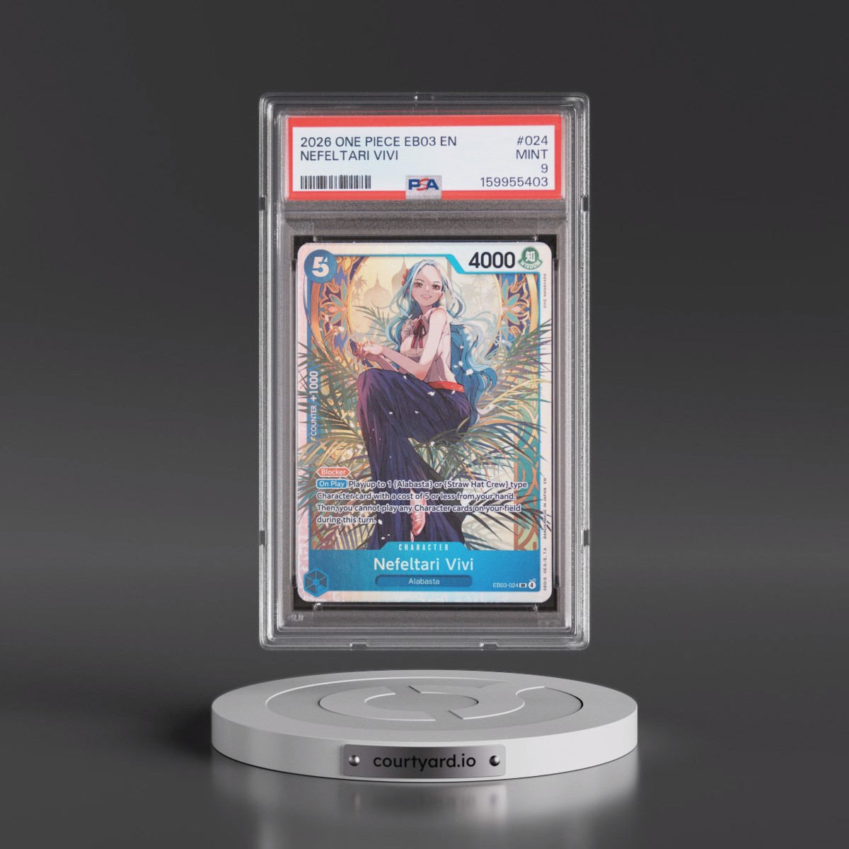 2026 One Piece EB03-Extra Booster -One Piece Heroines Edition #024 Nefeltari Vivi (PSA 9 MINT)