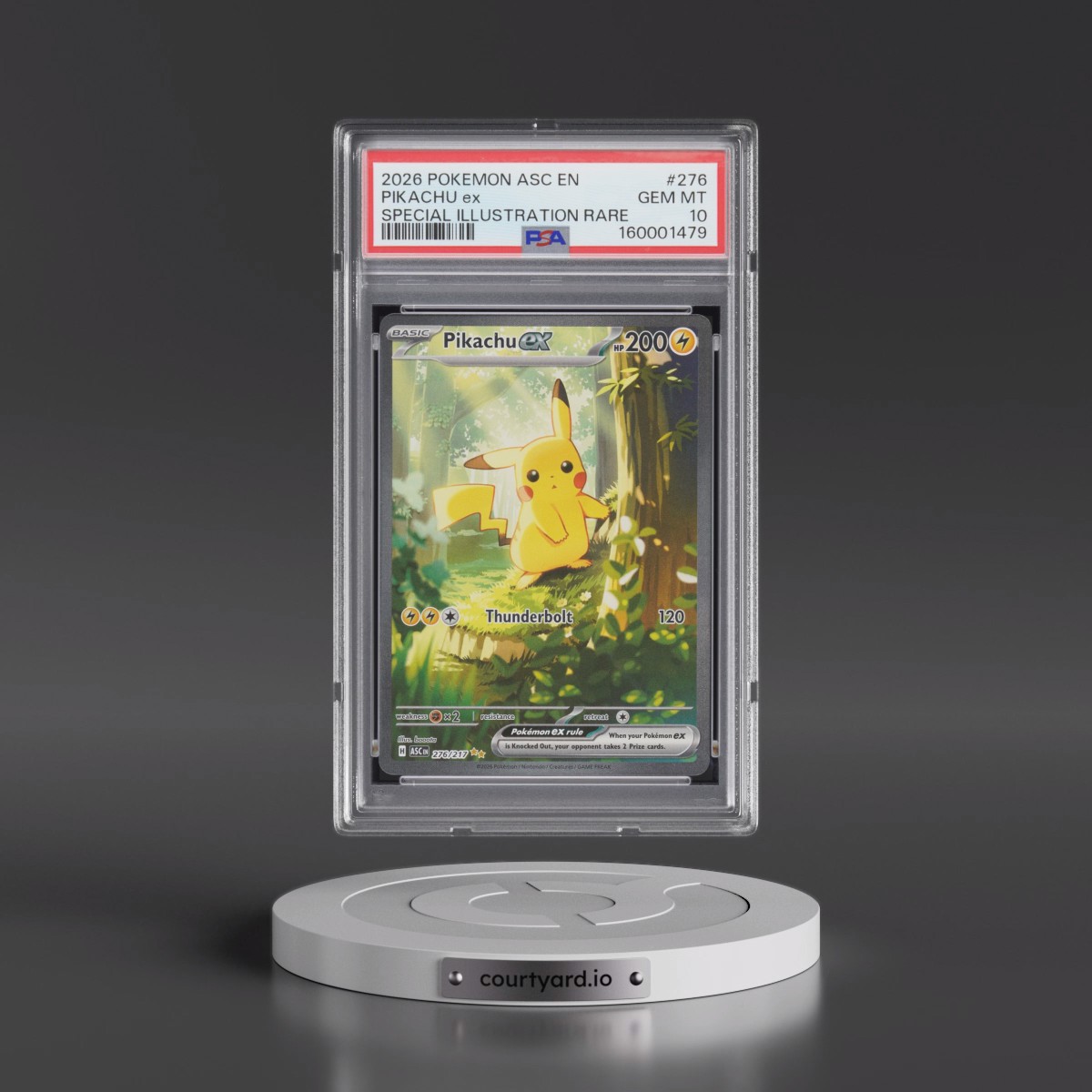 2026 Pokémon Asc EN-Ascended Heroes #276 Pikachu EX - Holo Special Illustration Rare (PSA 10 GEM MINT)