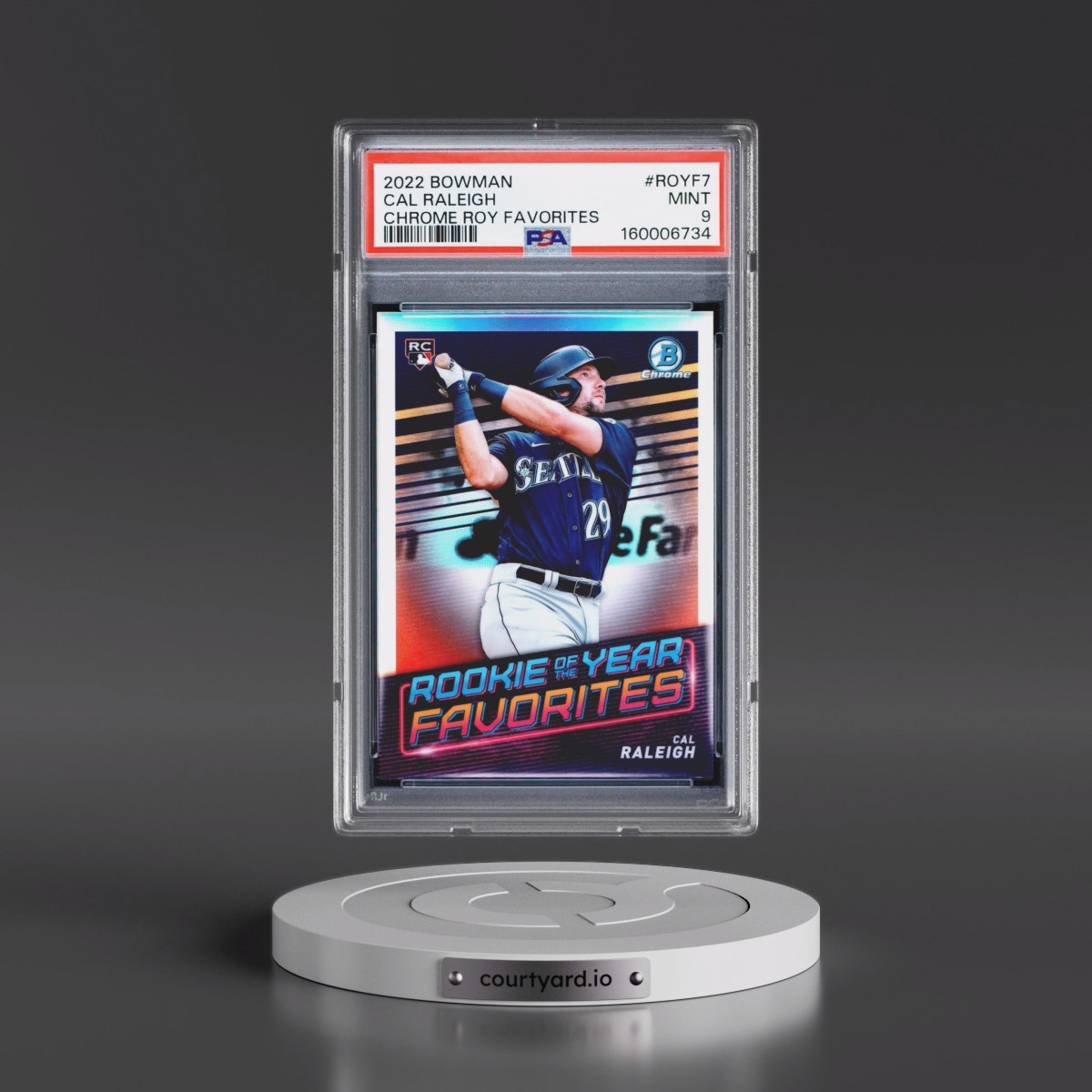 2022 Bowman Chrome Rookie of the Year Favorites #ROYF7 Cal Raleigh (PSA 9 MINT)