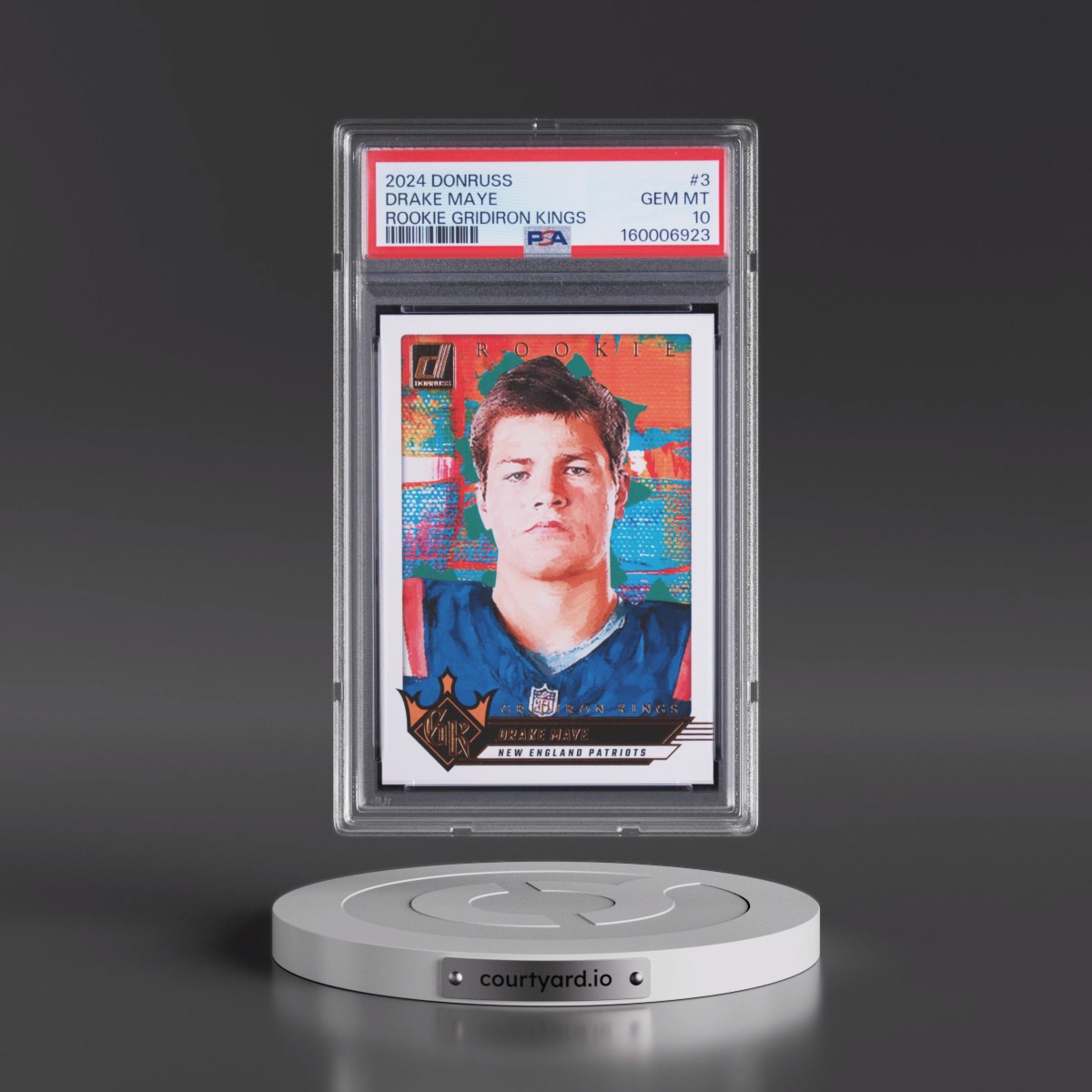 2024 Panini Donruss Rookie Gridiron Kings #3 Drake Maye (PSA 10 GEM MINT)