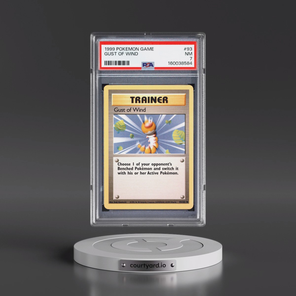 1999 Pokémon Game #93 Gust of Wind (PSA 7 NM)