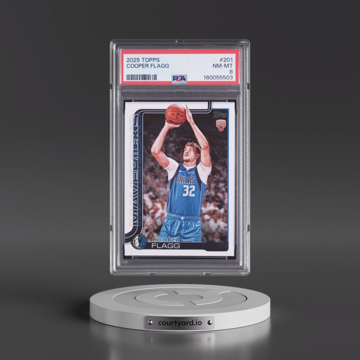 2025 Topps #201 Cooper Flagg (PSA 8 NM-MT)