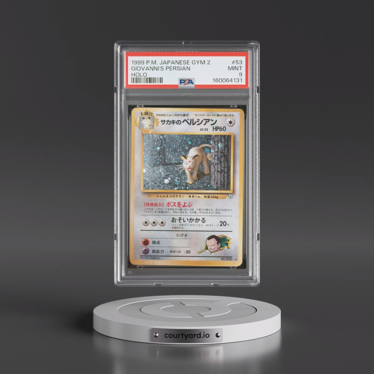 1999 Pokémon Gym 2 #53 Giovanni's Persian - Holo (PSA 9 MINT)
