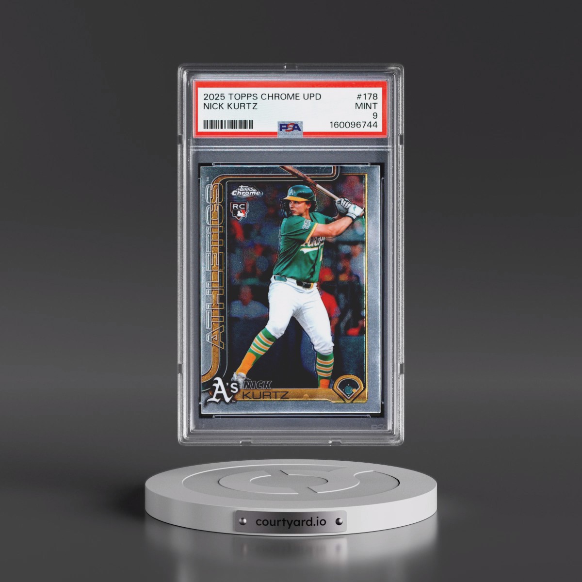 2025 Topps Chrome Update #178 Nick Kurtz (PSA 9 MINT)