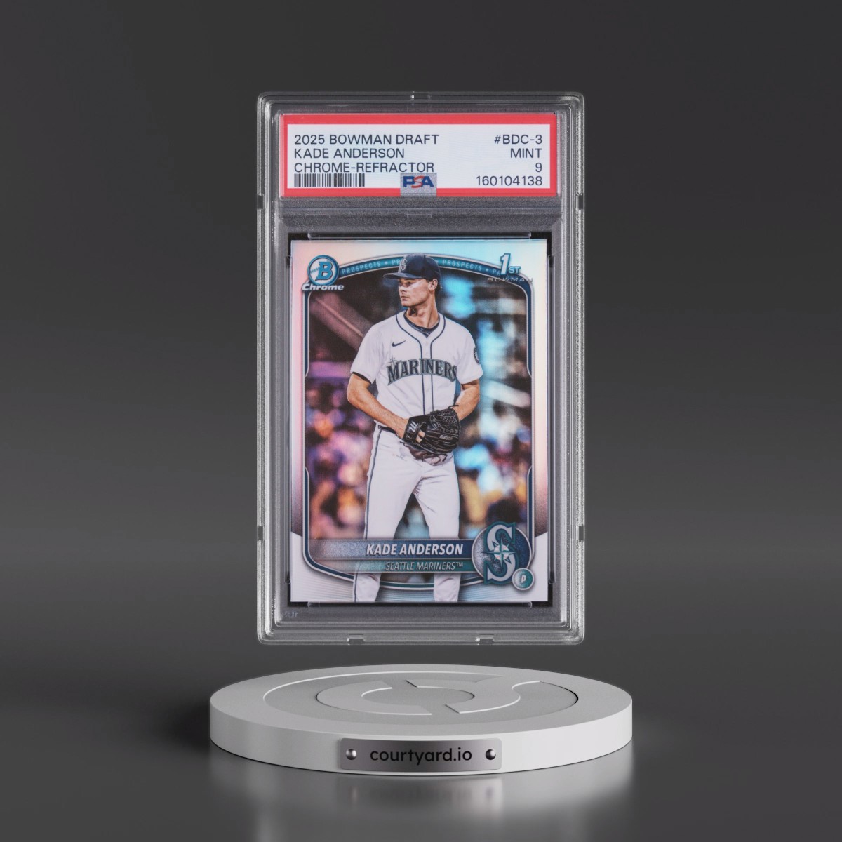 2025 Bowman Draft #BDC-3 Kade Anderson - Chrome-Refractor (PSA 9 MINT)