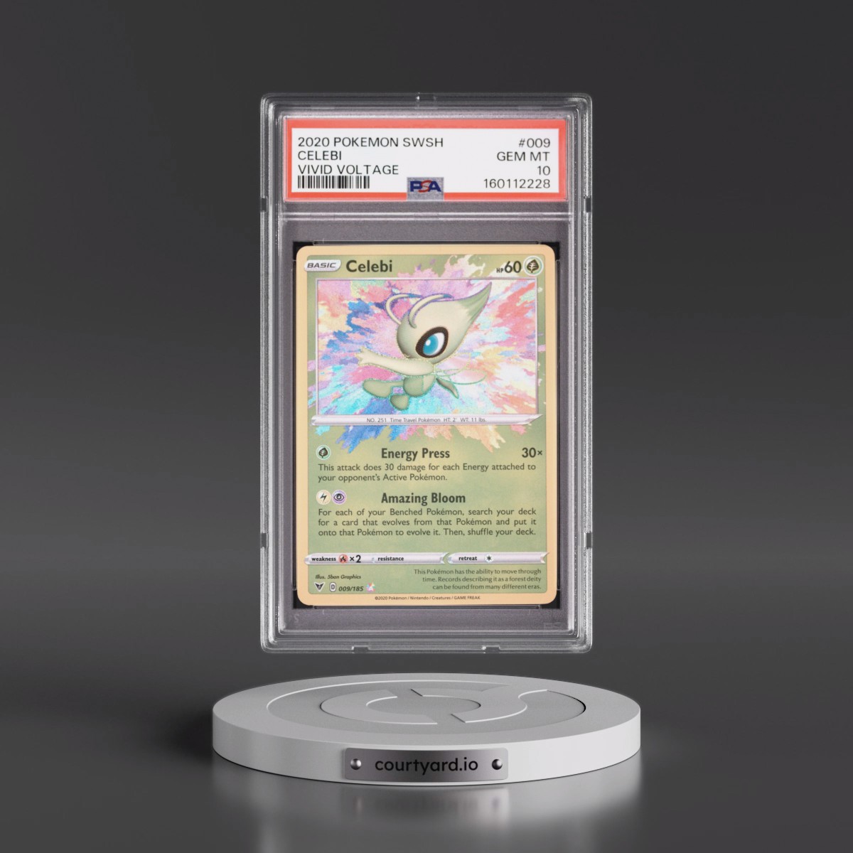 2020 Pokémon Sword & Shield Vivid Voltage #009 Celebi (PSA 10 GEM MINT)