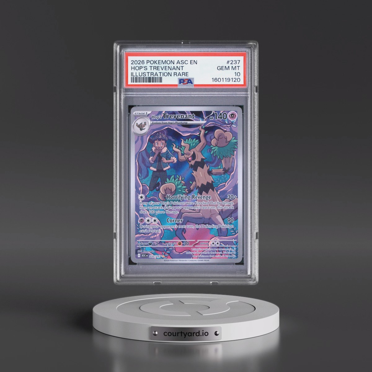 2026 Pokémon Asc EN-Ascended Heroes #237 Hop's Trevenant - Illustration Rare (PSA 10 GEM MINT)