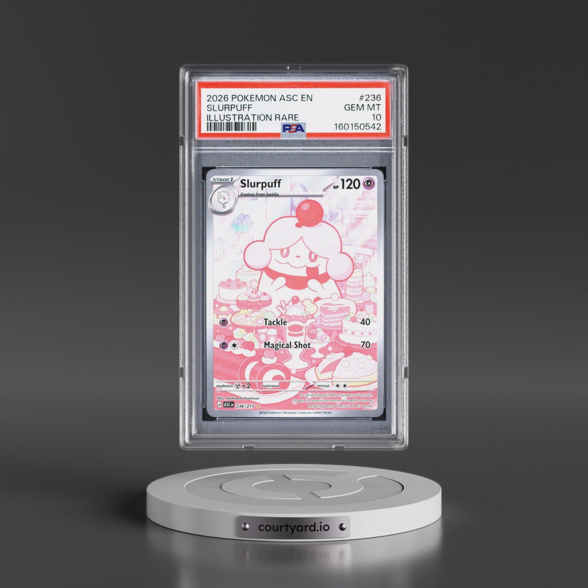 2026 Pokémon Asc EN-Ascended Heroes #236 Slurpuff - Illustration Rare (PSA 10 GEM MINT)