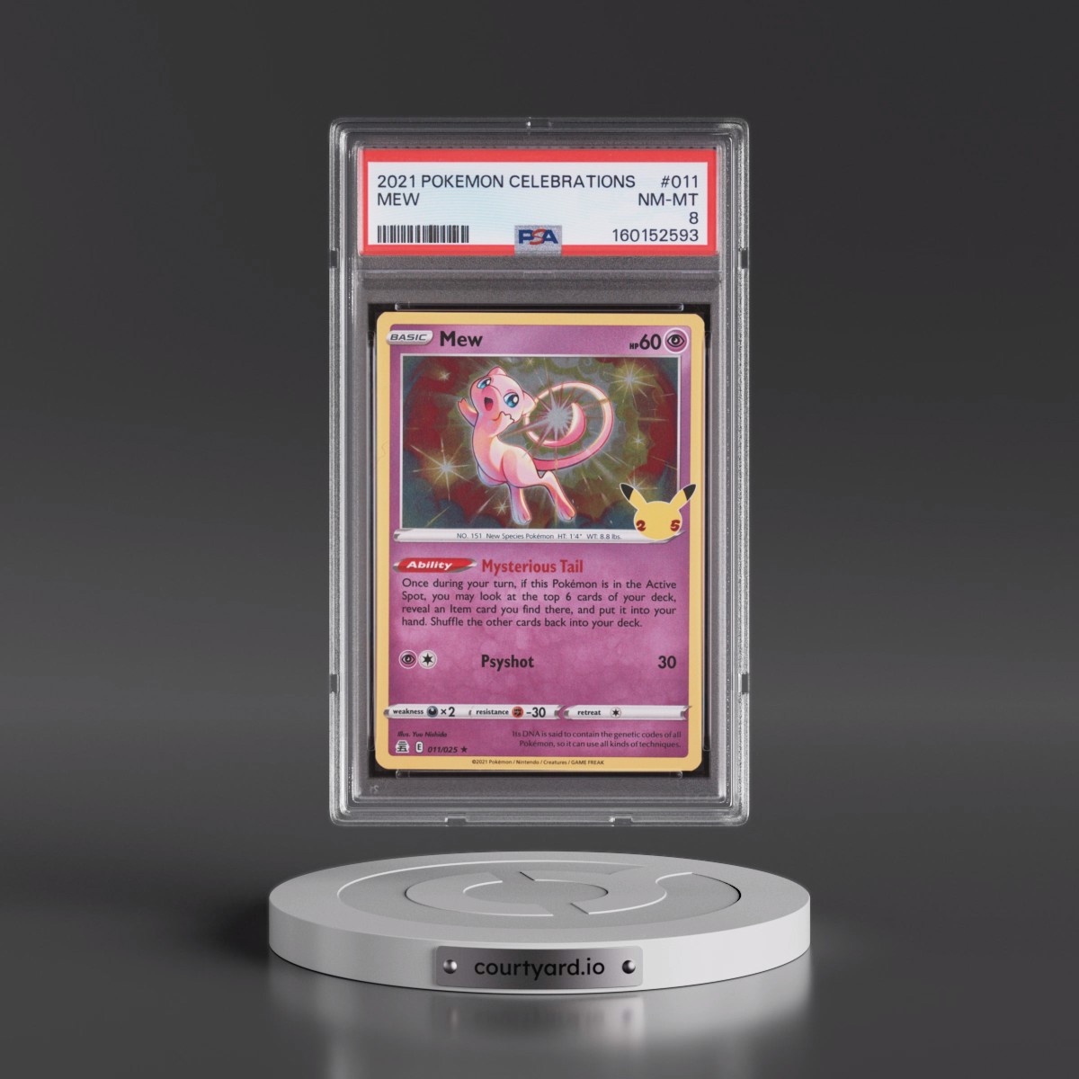 2021 Pokémon Celebrations #011 Mew (PSA 8 NM-MT)