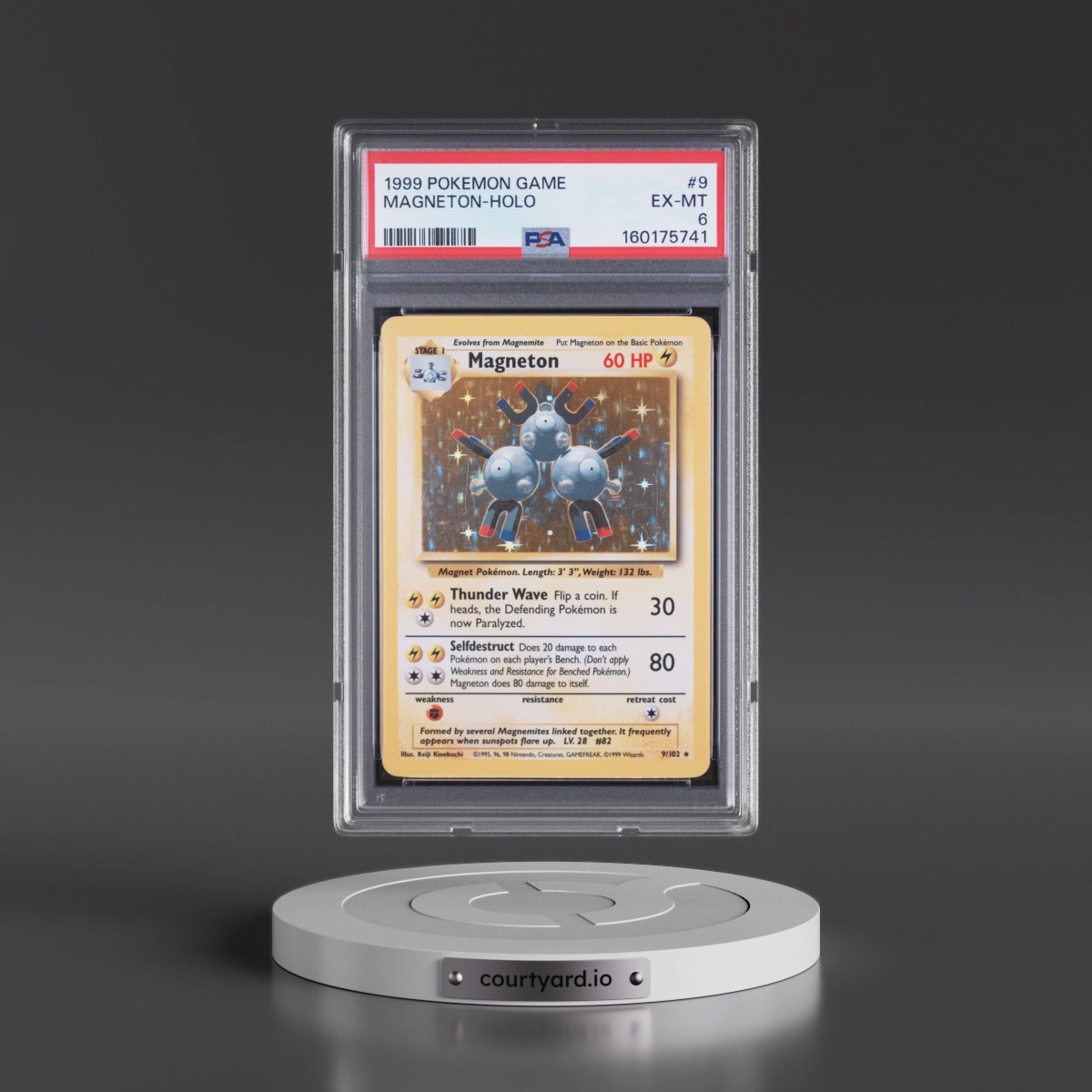 1999 Pokémon Game #9 Magneton - Holo (PSA 6 EX-MT)