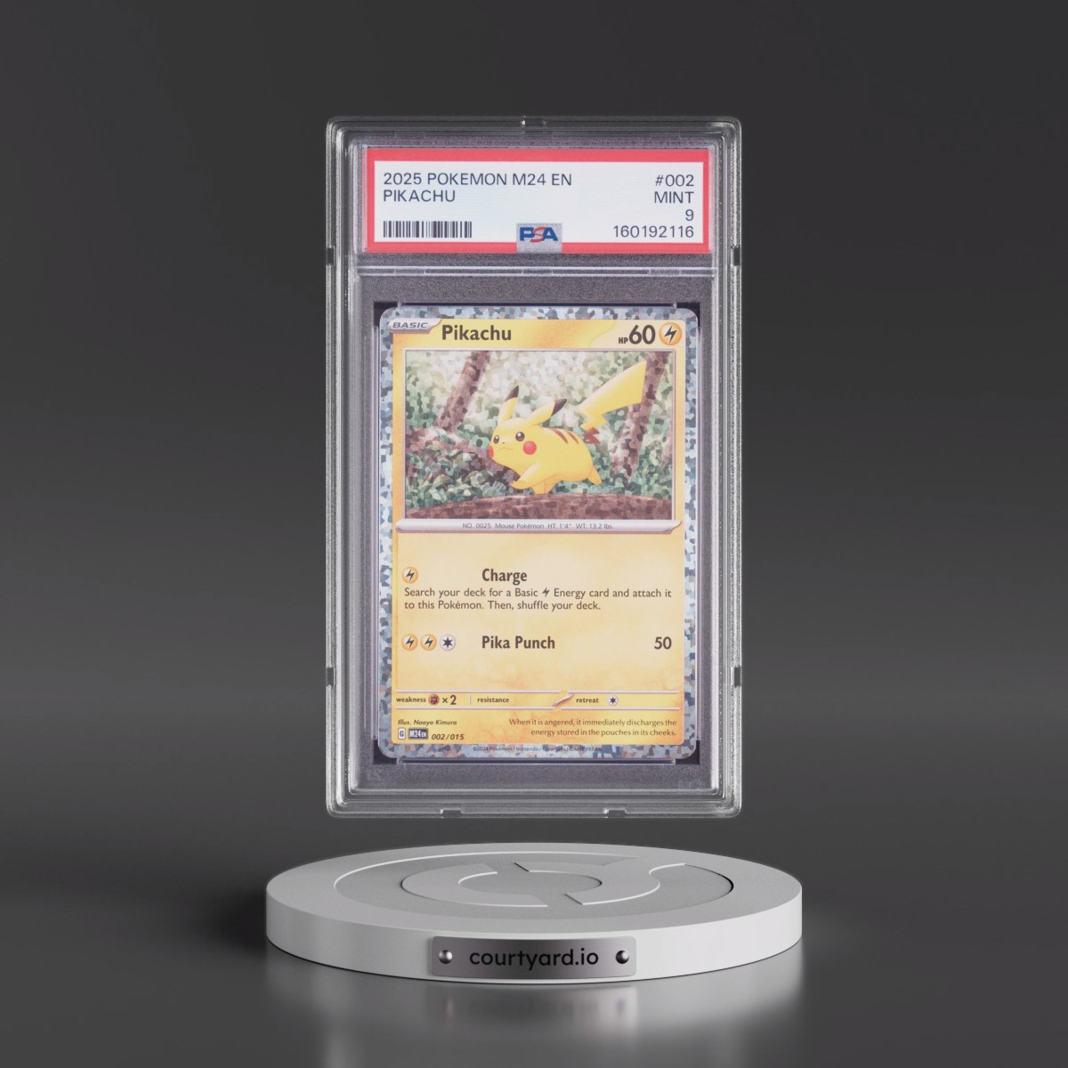 2025 Pokémon M24 EN-Mcdonald's Collection #002 Pikachu (PSA 9 MINT)