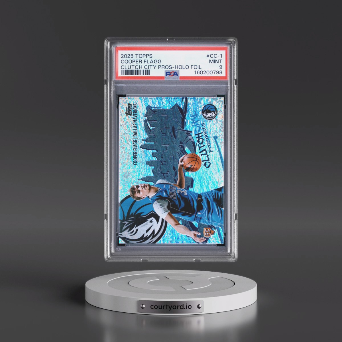 2025 Topps Clutch City Prospects #CC-1 Cooper Flagg - Holo Foil (PSA 9 MINT)