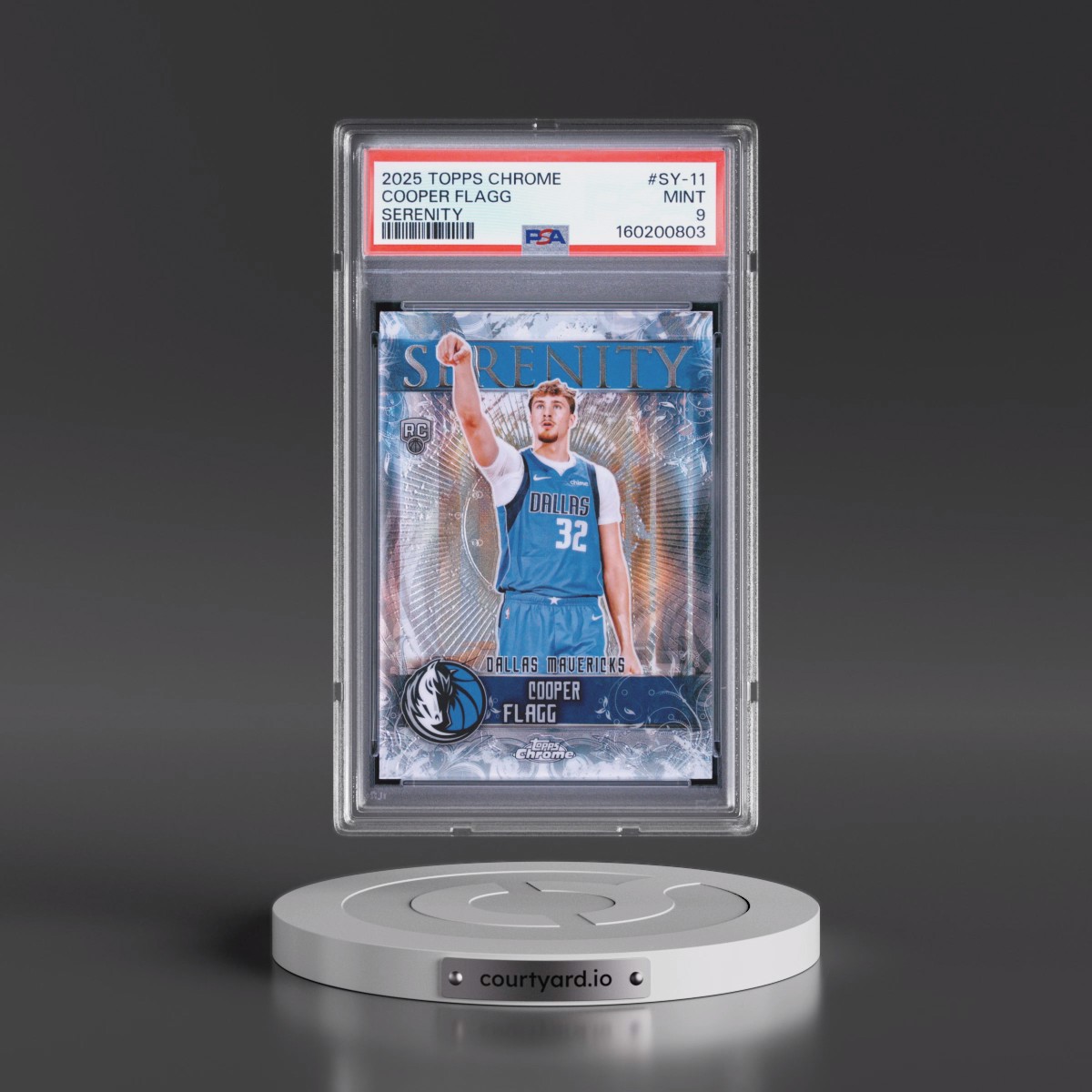 2025 Topps Chrome Serenity #SY-11 Cooper Flagg (PSA 9 MINT)