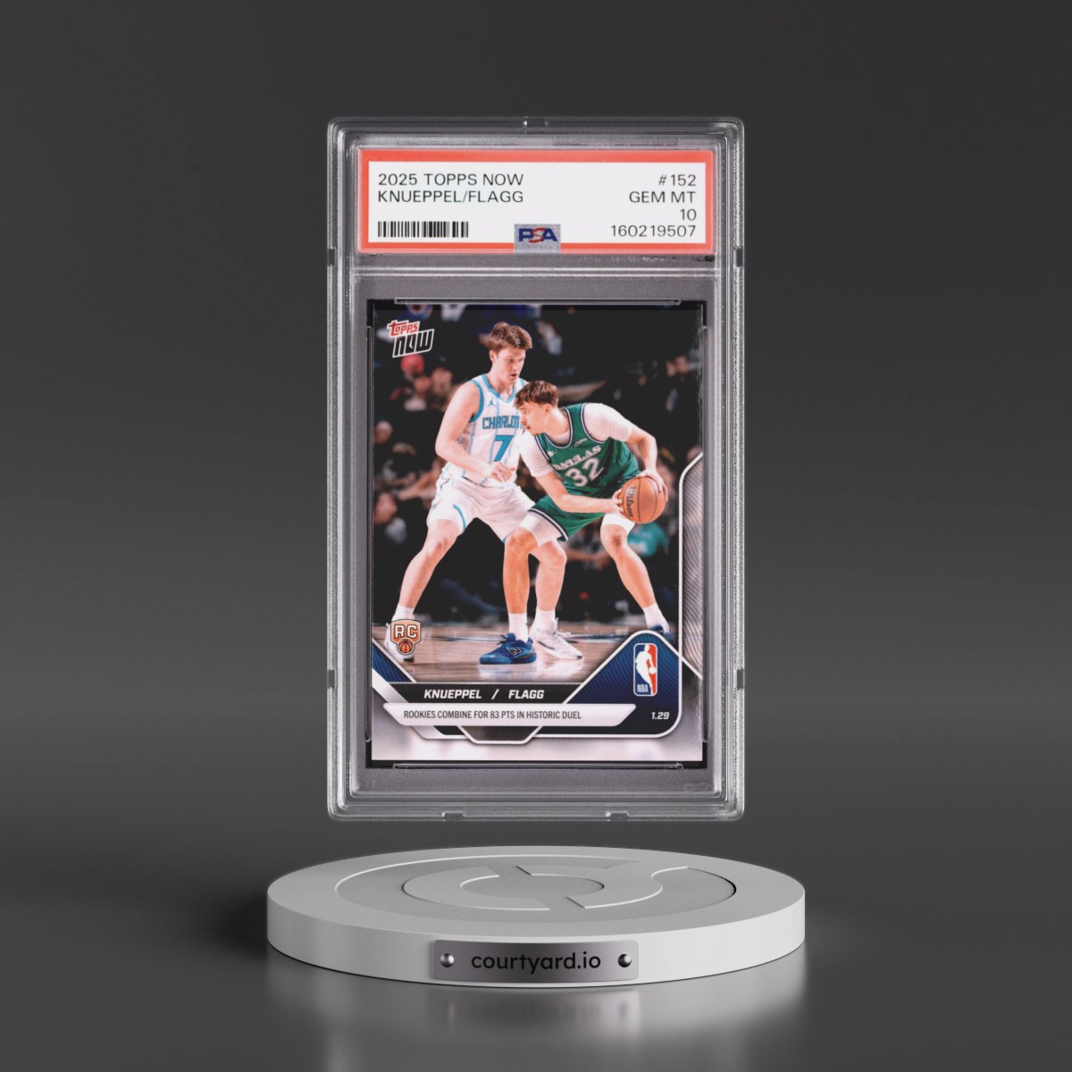 2025 Topps Now #152 Cooper Flagg/Kon Knueppel (PSA 10 GEM MINT)