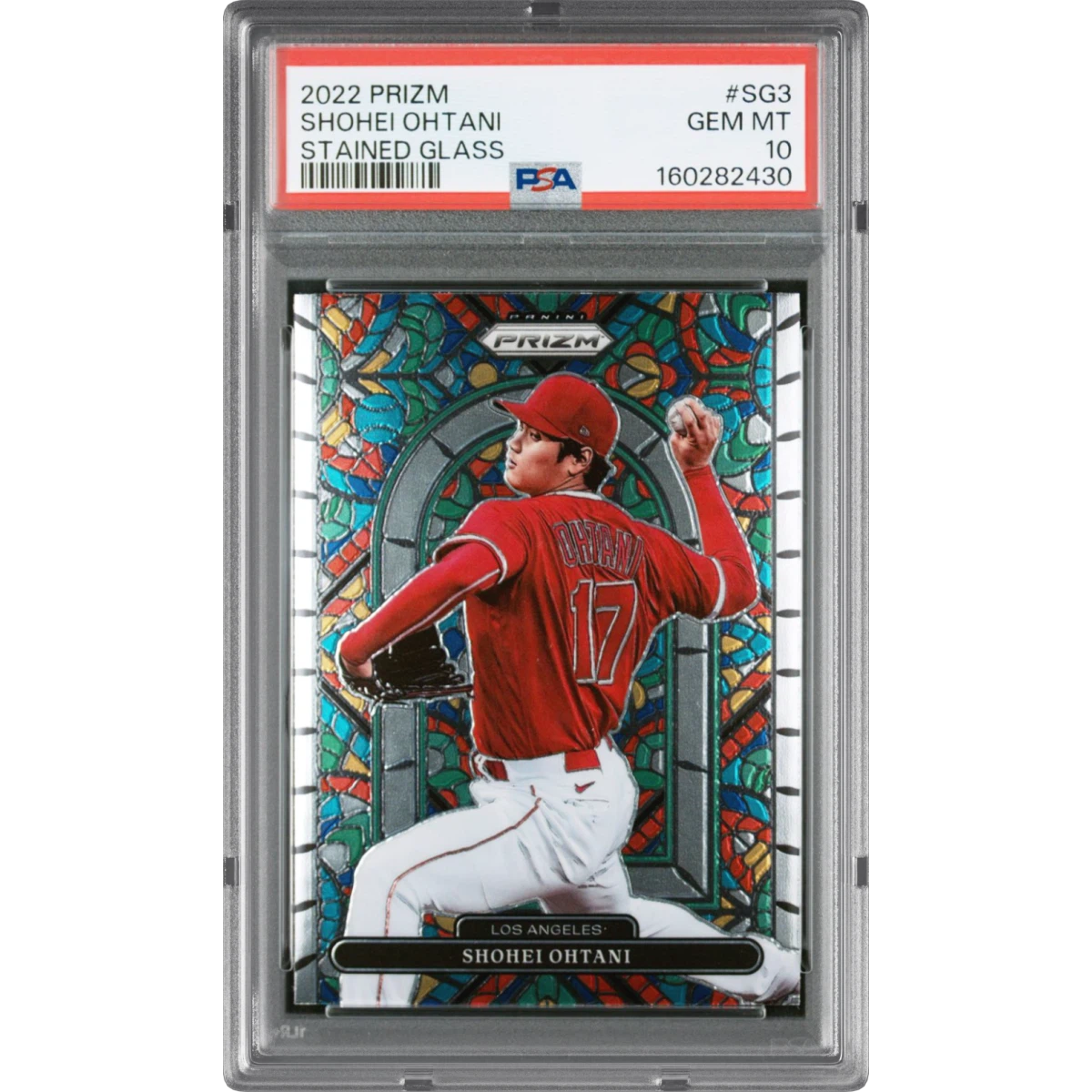 2022 Panini Prizm Stained Glass #SG3 Shohei Ohtani (PSA 10 GEM MINT)