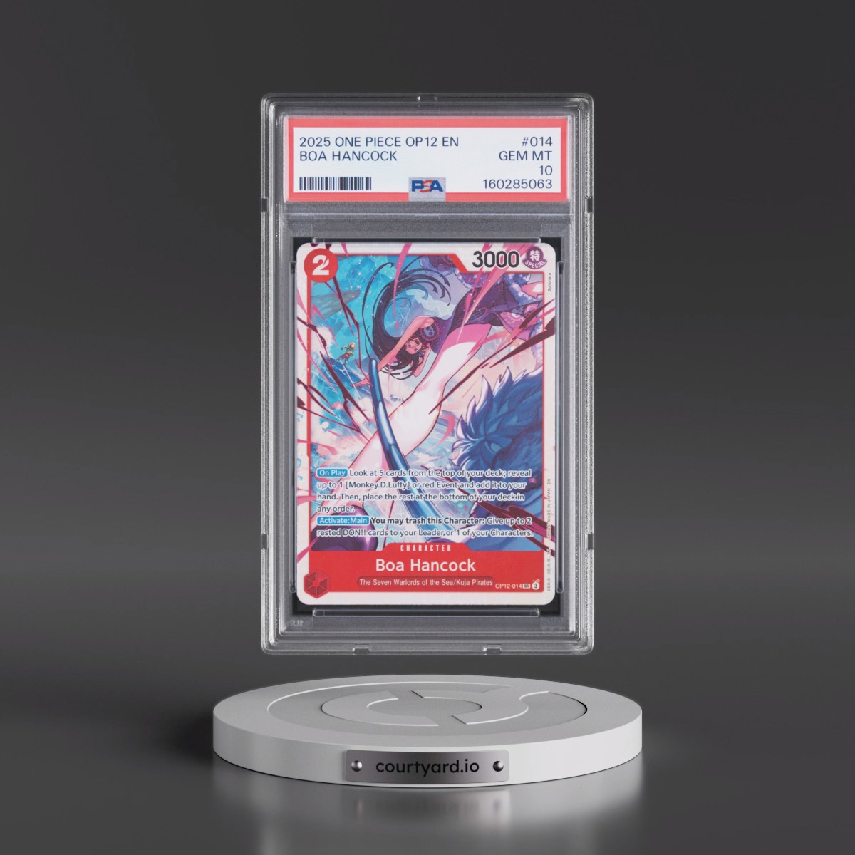 2025 One Piece OP12-Legacy of the Master #014 Boa Hancock (PSA 10 GEM MINT)