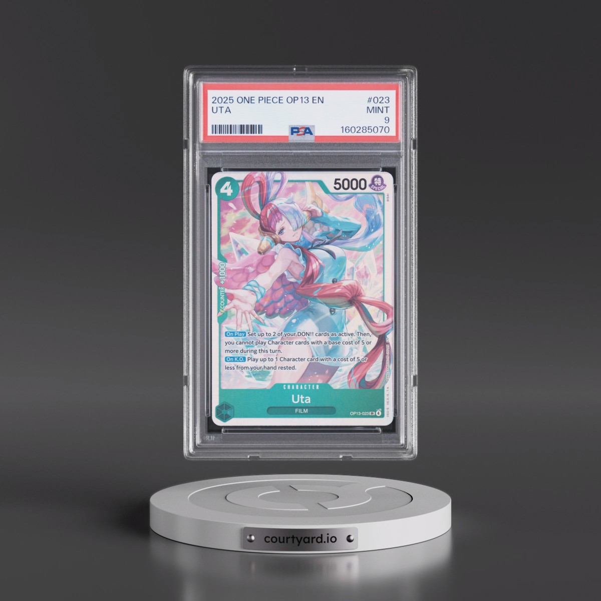 2025 One Piece OP13-Carrying on His Will #023 Uta (PSA 9 MINT)