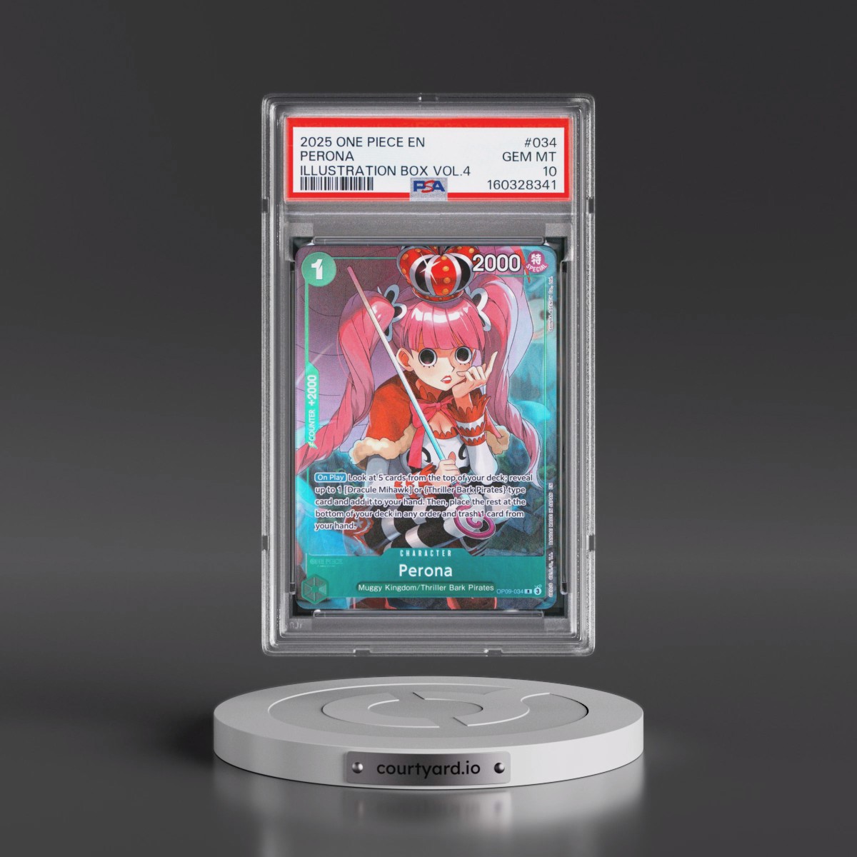 2025 One Piece Promos #034 Perona - Illustration Box Vol.4 (PSA 10 GEM MINT)