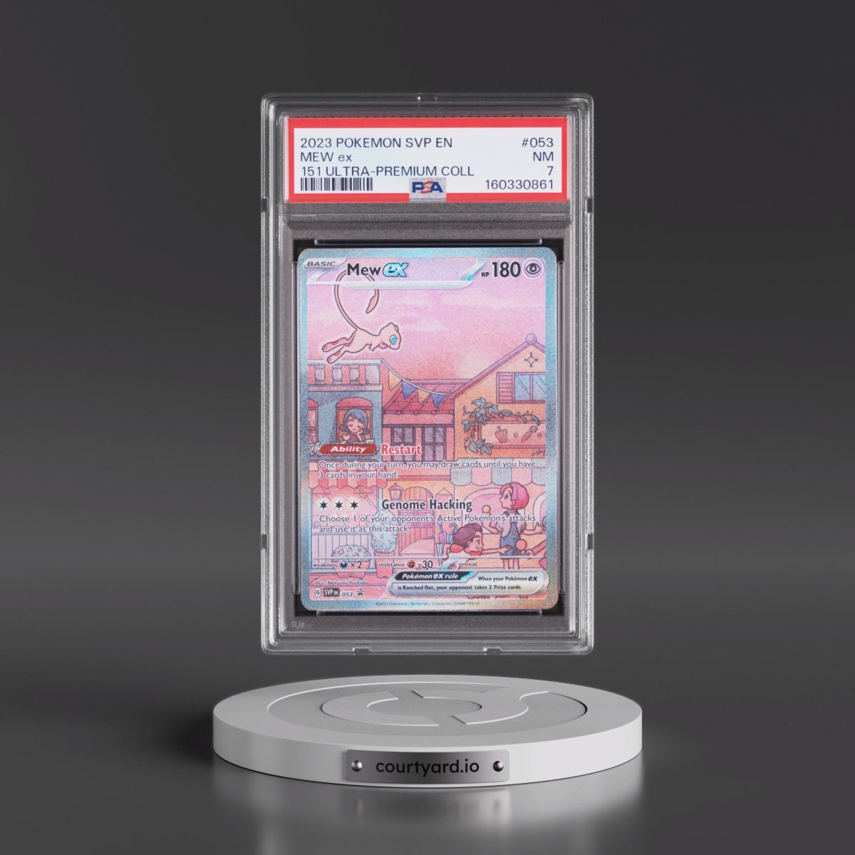 2023 Pokémon Svp EN-SV Black Star Promo #053 Mew EX - Holo 151 Ultra-Premium Collection (PSA 7 NM)