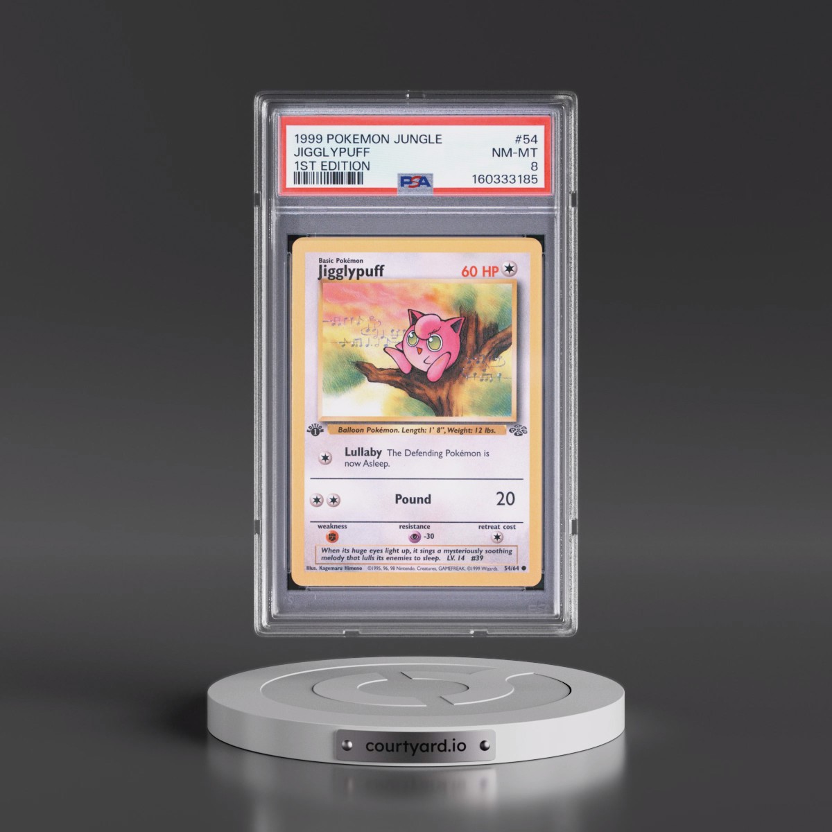 1999 Pokémon Jungle #54 Jigglypuff - 1st Edition (PSA 8 NM-MT)
