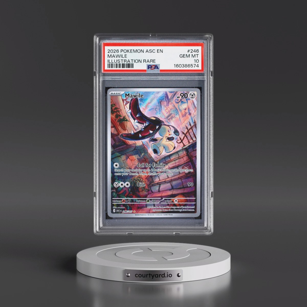 2026 Pokémon Asc EN-Ascended Heroes #246 Mawile - Illustration Rare (PSA 10 GEM MINT)