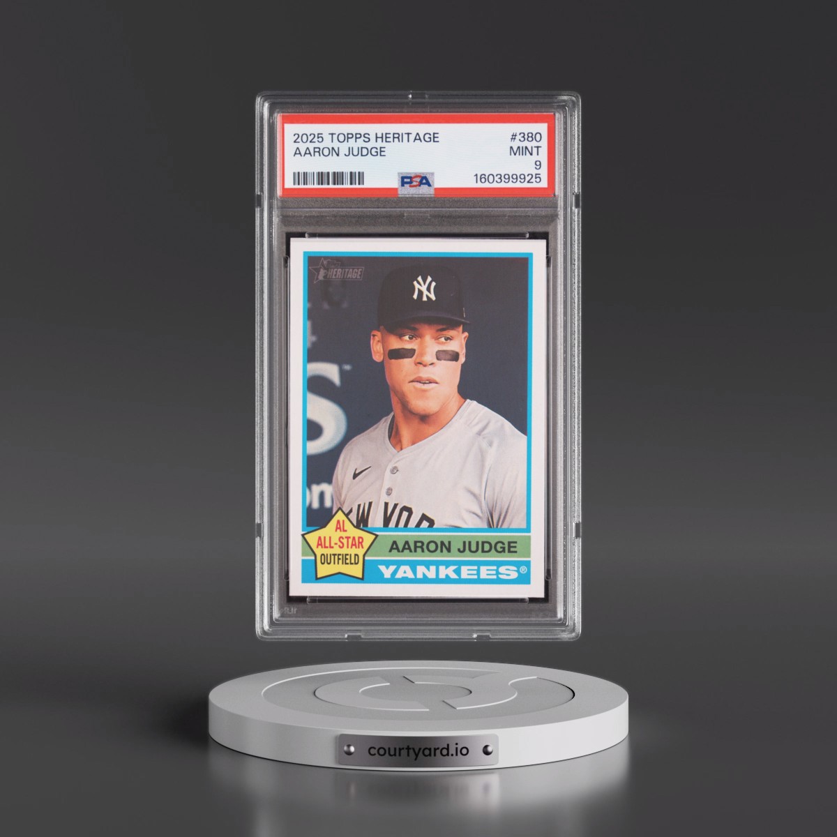 2025 Topps Heritage Aaron Judge #380 PSA 9