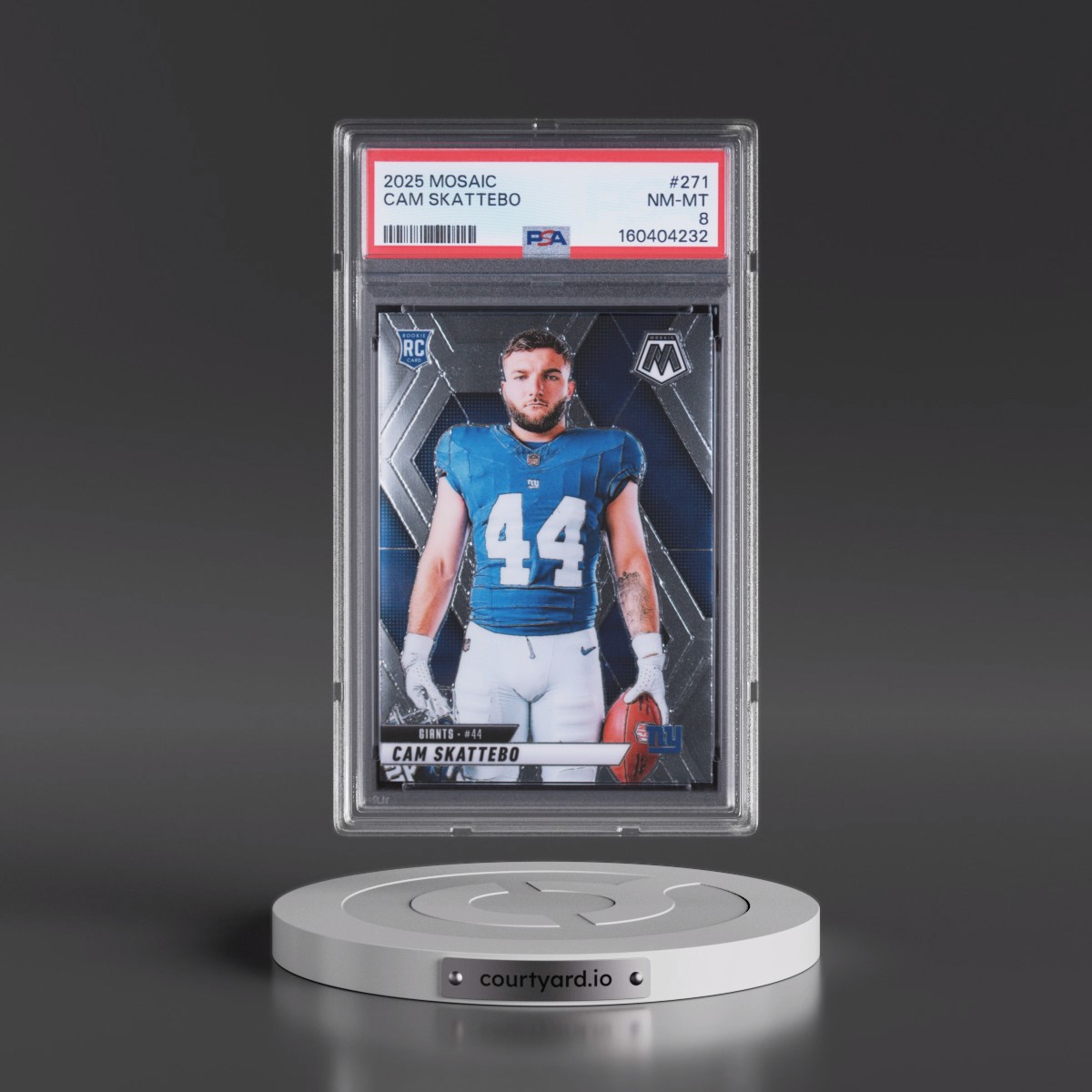 2025 Panini Mosaic #271 Cam Skattebo (PSA 8 NM-MT)