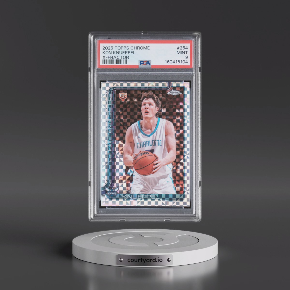 2025 Topps Chrome #254 Kon Knueppel - X-Fractor (PSA 9 MINT)