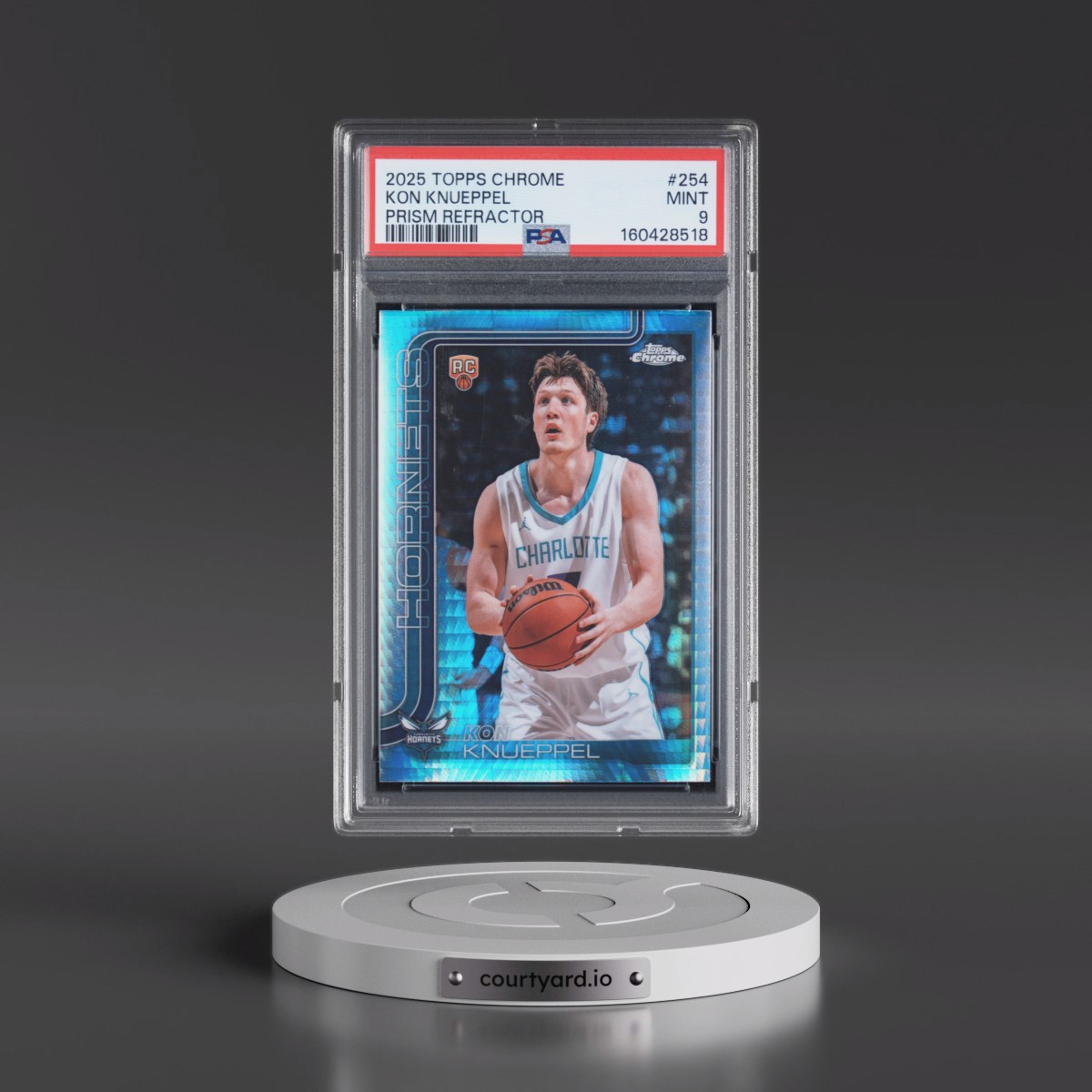 2025 Topps Chrome Kon Knueppel - Prism Refractor #254 PSA 9