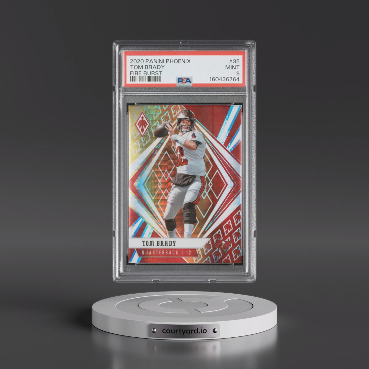 2020 Panini Phoenix #35 Tom Brady - Fire Burst (PSA 9 MINT)