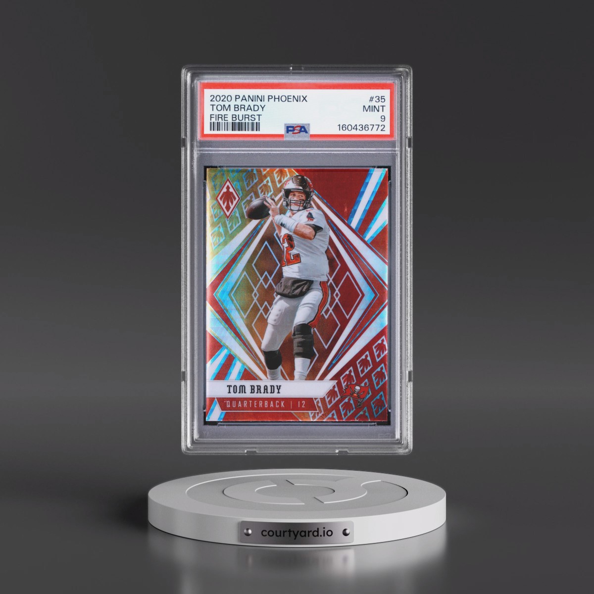 2020 Panini Phoenix #35 Tom Brady - Fire Burst (PSA 9 MINT)