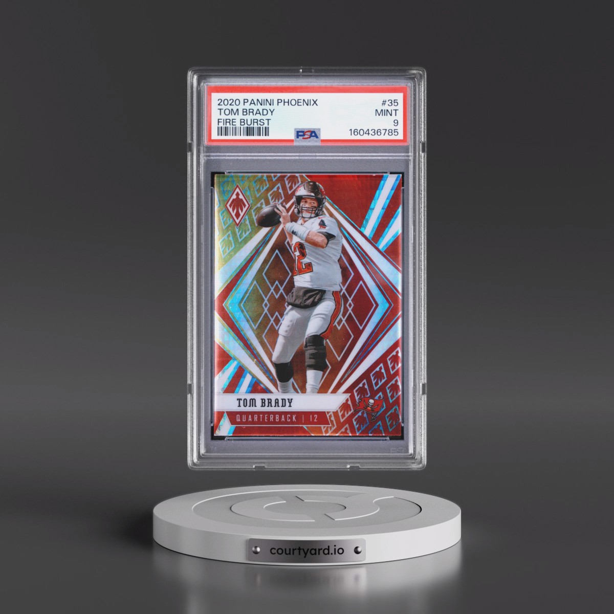 2020 Panini Phoenix #35 Tom Brady - Fire Burst (PSA 9 MINT)