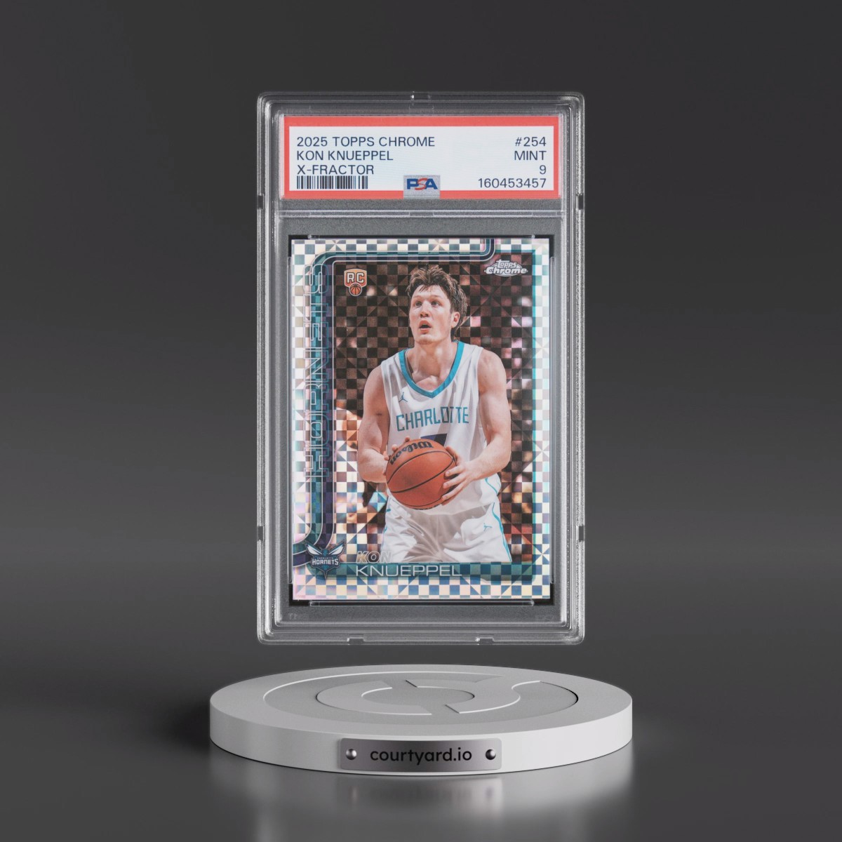 2025 Topps Chrome #254 Kon Knueppel - X-Fractor (PSA 9 MINT)