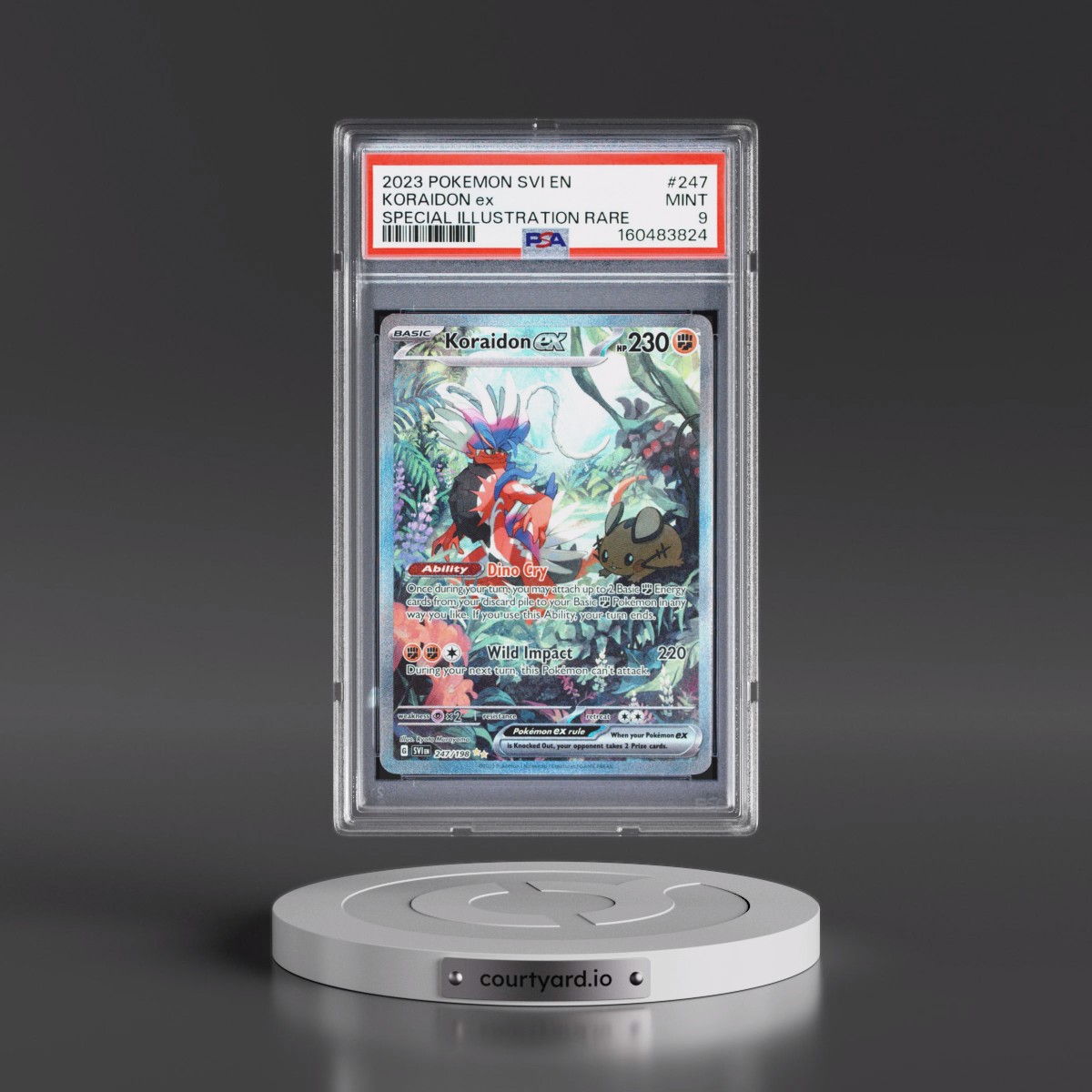 2023 Pokémon Svi EN-Scarlet & Violet #247 Koraidon EX - Holo Special Illustration Rare (PSA 9 MINT)