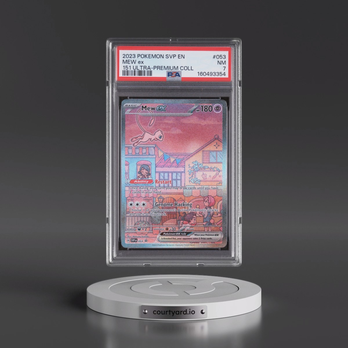 2023 Pokémon Svp EN-SV Black Star Promo #053 Mew EX - Holo 151 Ultra-Premium Collection (PSA 7 NM)