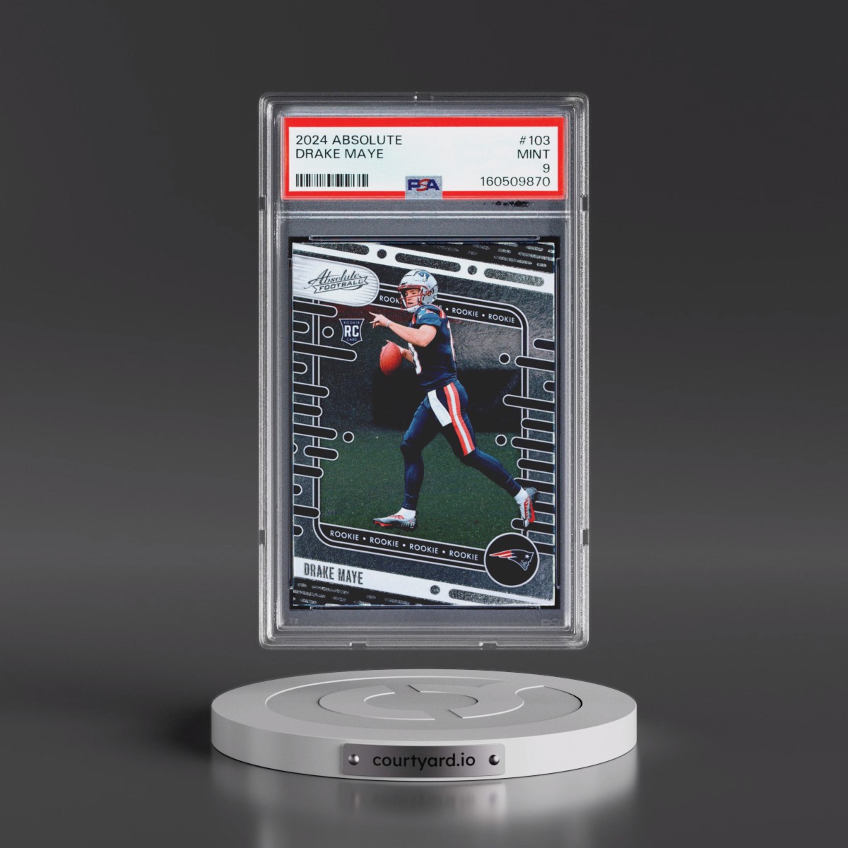 2024 Panini Absolute #103 Drake Maye (PSA 9 MINT)