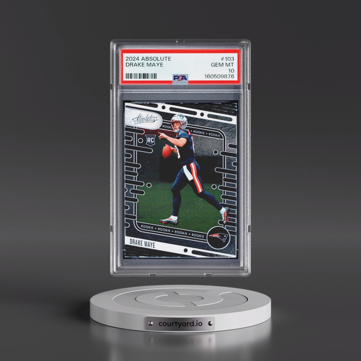 2024 Panini Absolute #103 Drake Maye (PSA 10 GEM MINT)