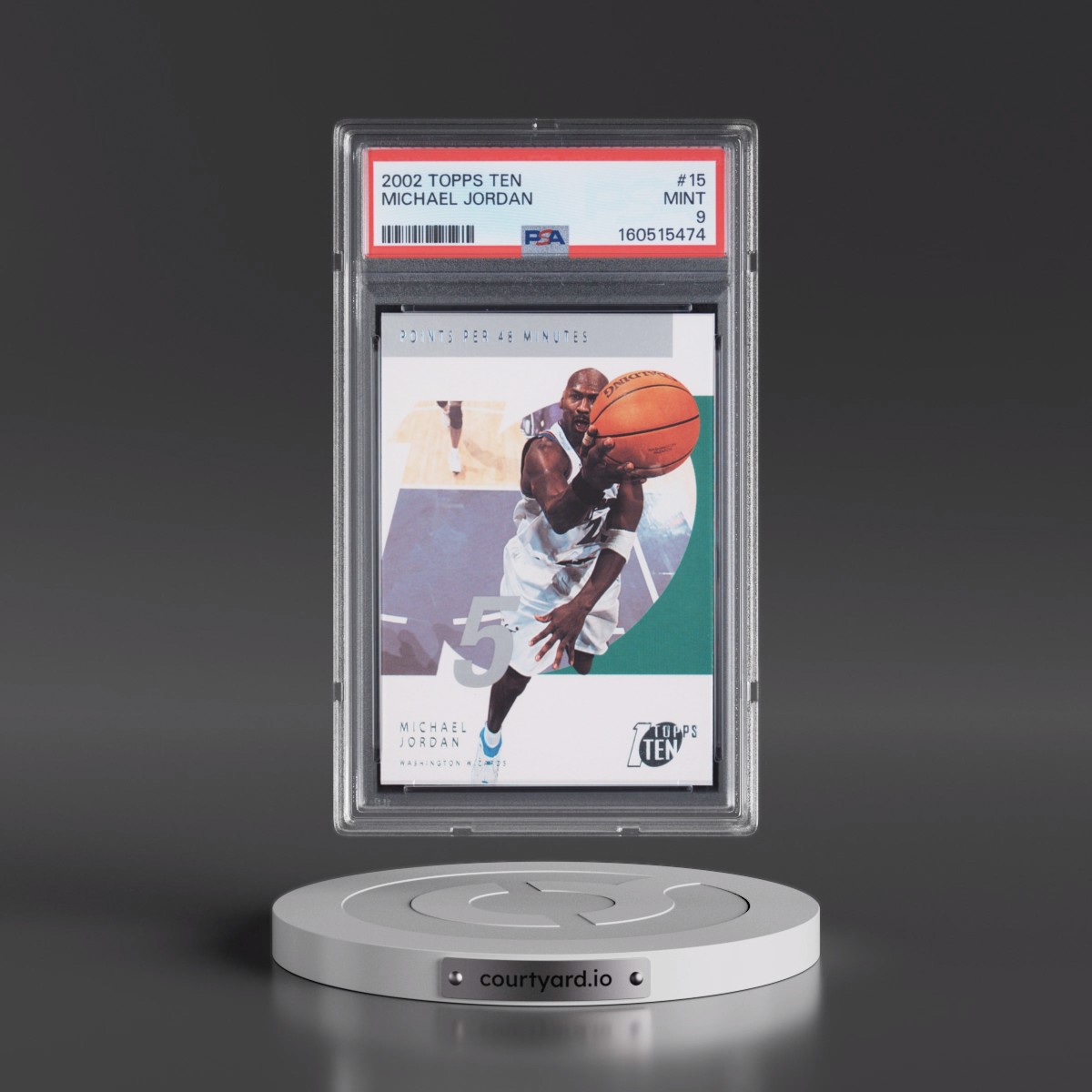 2002 Topps Ten #15 Michael Jordan (PSA 9 MINT)