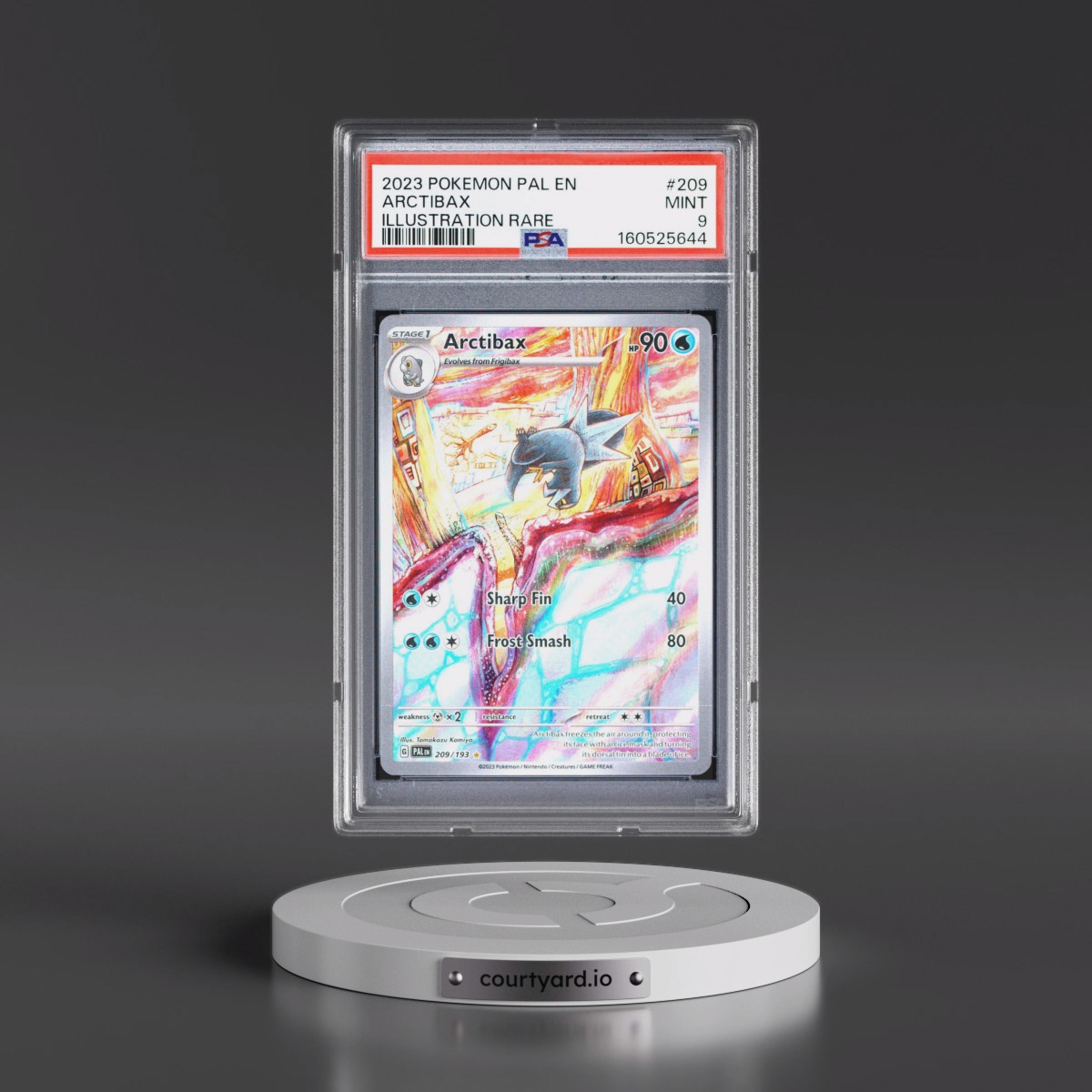 2023 Pokémon Pal EN-Paldea Evolved #209 Arctibax - Illustration Rare (PSA 9 MINT)