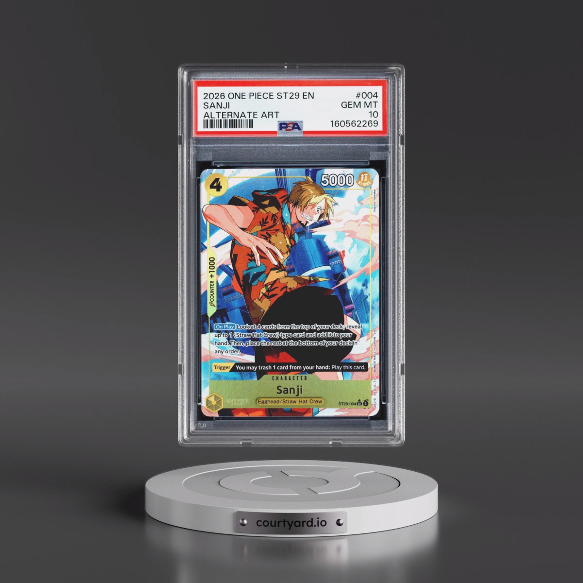 2026 One Piece Starter Deck ST29-Egghead #004 Sanji - Alternate Art (PSA 10 GEM MINT)