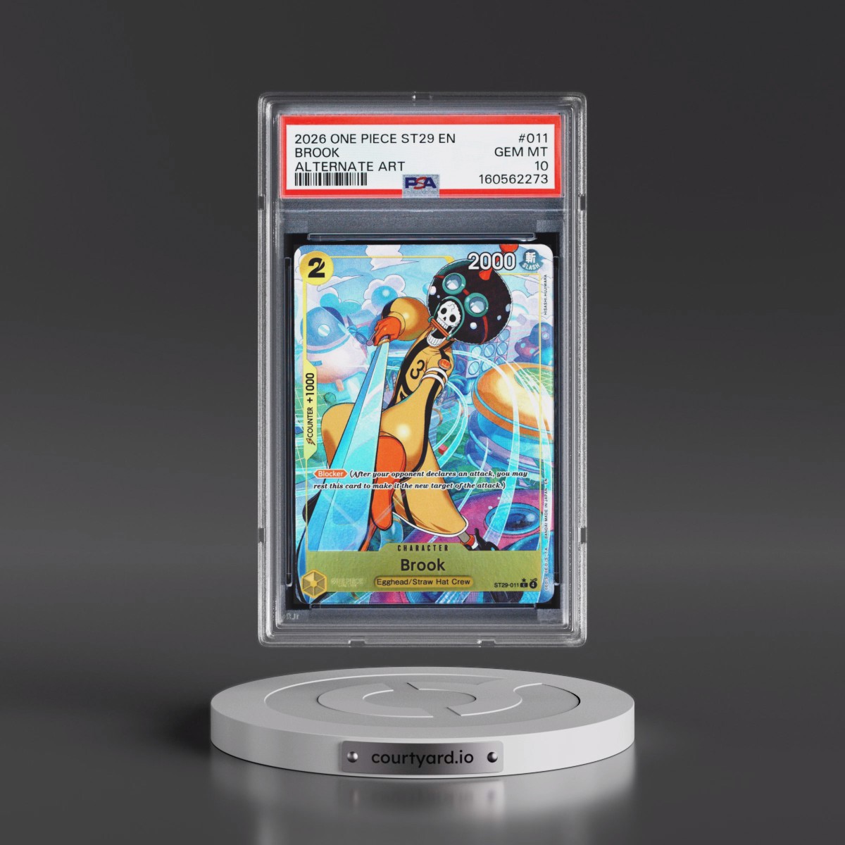 2026 One Piece Starter Deck ST29-Egghead #011 Brook - Alternate Art (PSA 10 GEM MINT)