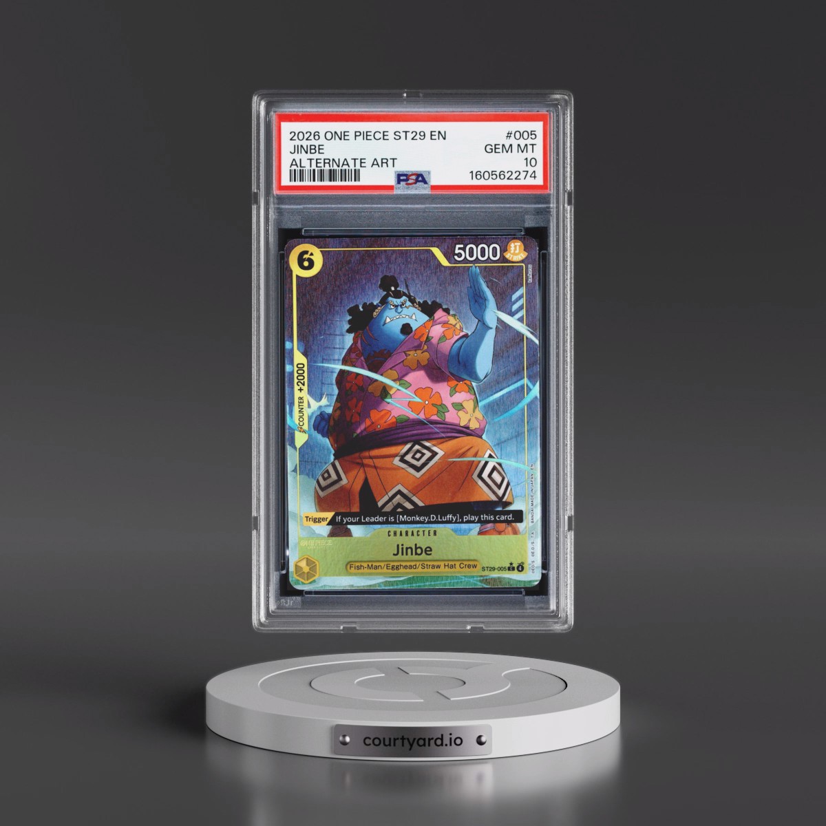 2026 One Piece Starter Deck ST29-Egghead #005 Jinbe - Alternate Art (PSA 10 GEM MINT)