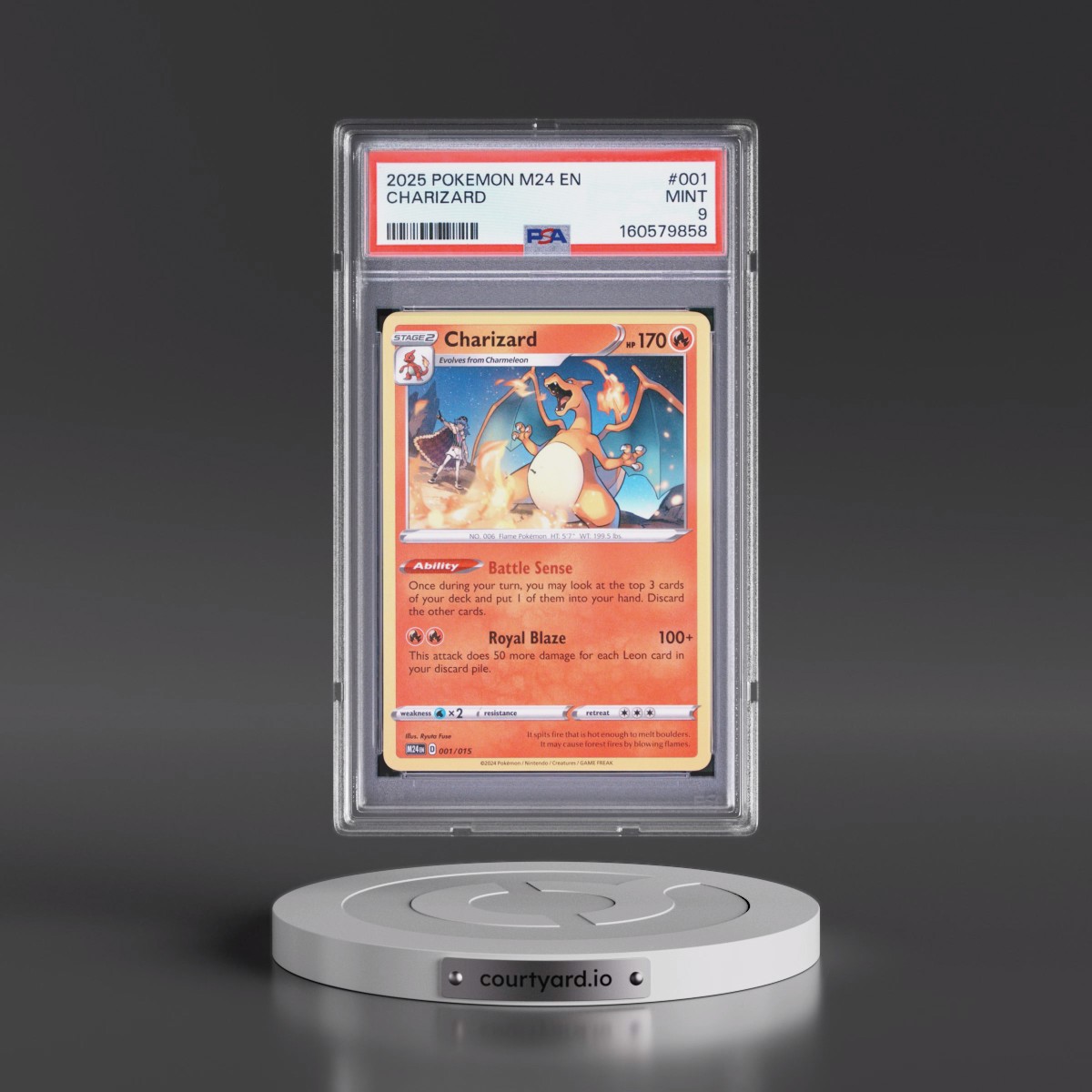 2025 Pokémon M24 EN-Mcdonald's Collection #001 Charizard (PSA 9 MINT)