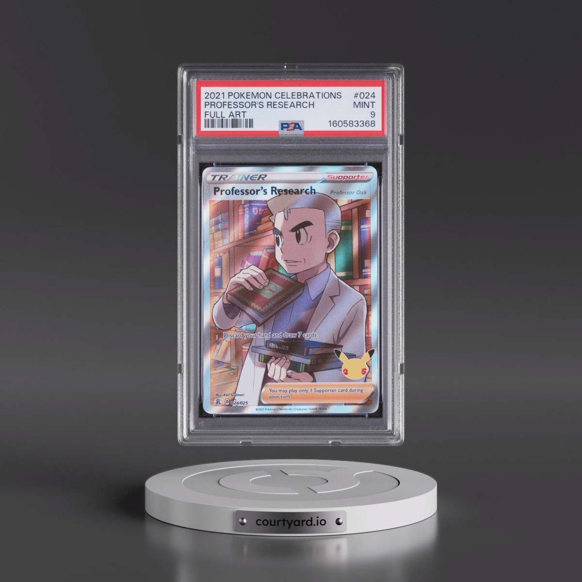 2021 Pokémon Celebrations #024 Professor's Research - Full Art (PSA 9 MINT)