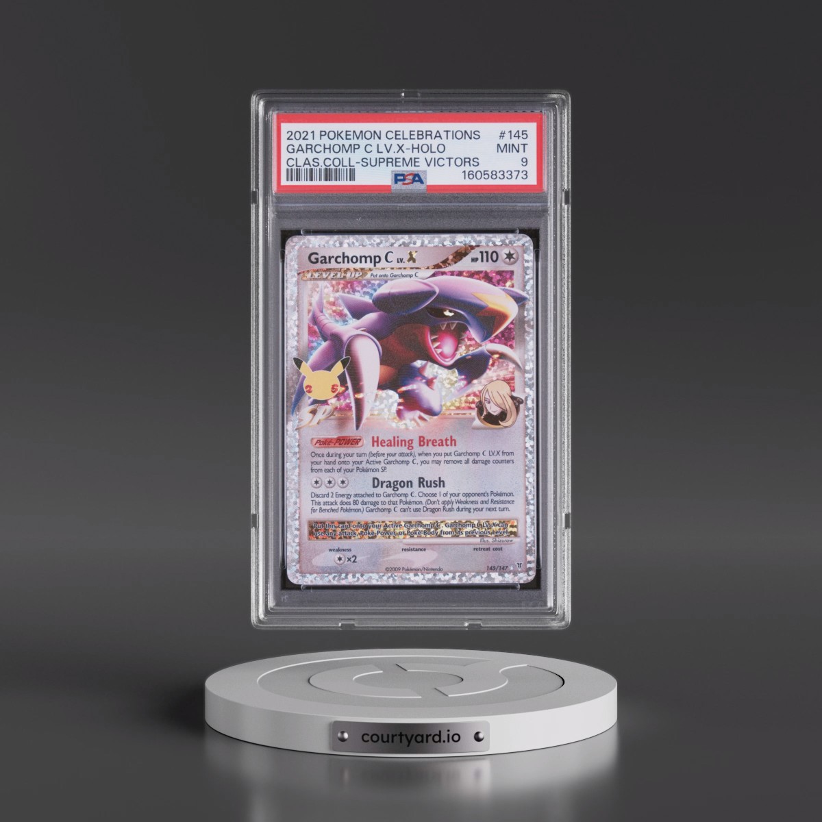 2021 Pokémon Celebrations Classic Collection #145 Garchomp C LV.X - Holo (PSA 9 MINT)