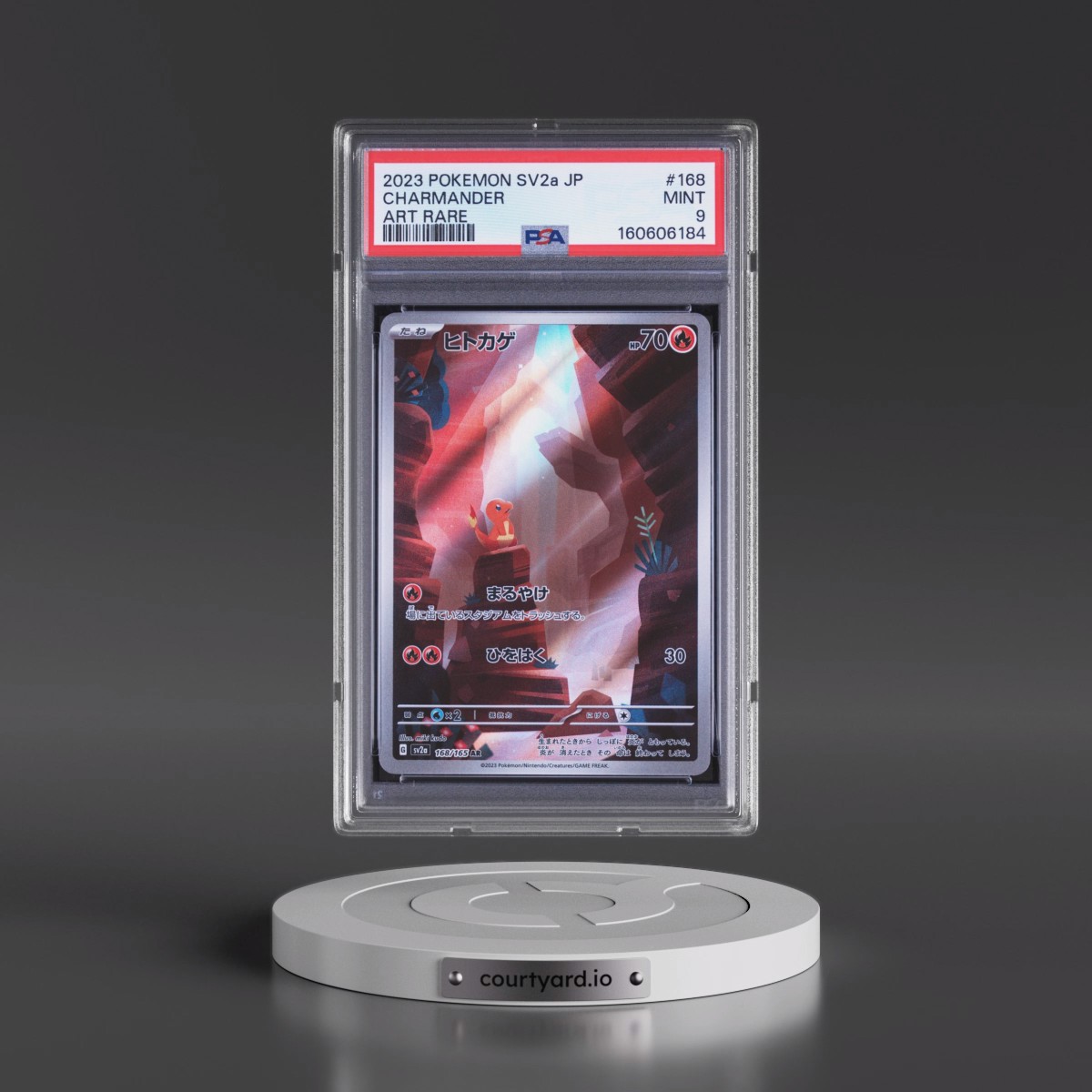 2023 Pokémon Sv2a-Pokémon Card 151 #168 Charmander - Art Rare (PSA 9 MINT)