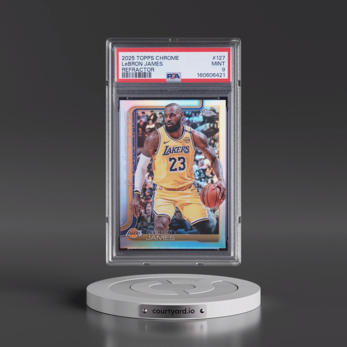 2025 Topps Chrome LeBron James - Refractor #127 PSA 9